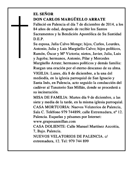Don Carlos Margüello Arrate