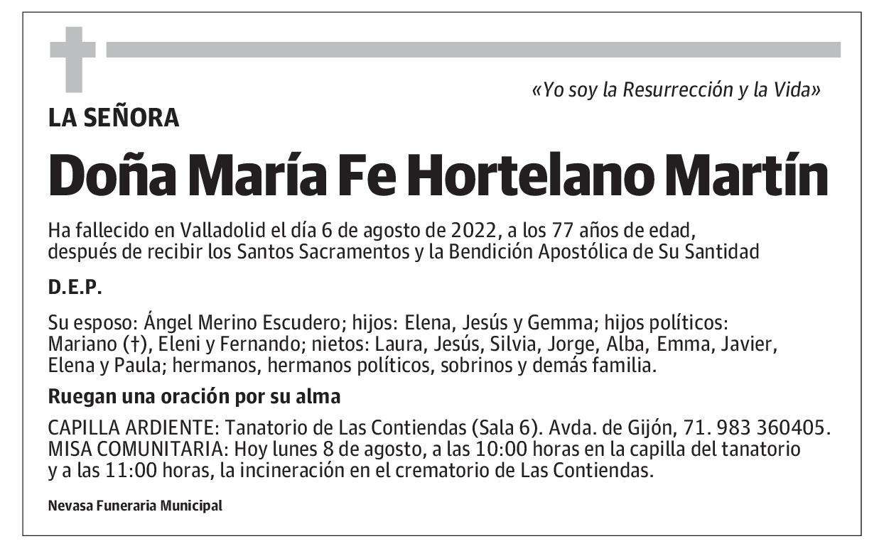 María Fe Hortelano Martín