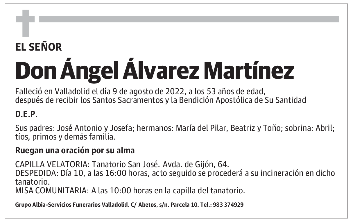 Don Ángel Álvarez Martínez