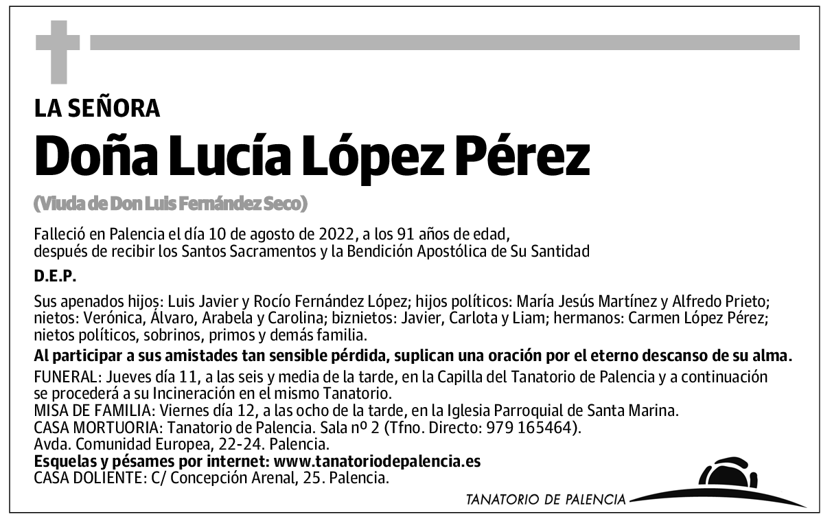 Doña Lucía López Pérez