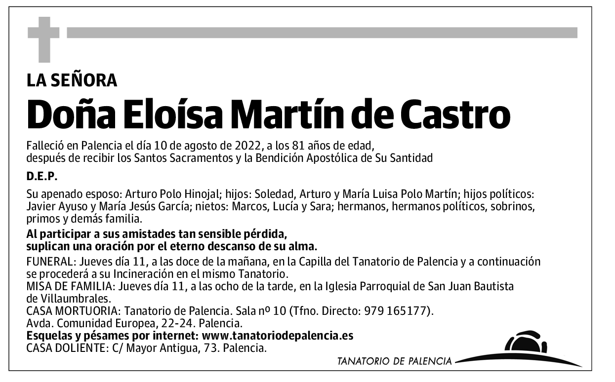 Doña Eloísa Martín de Castro