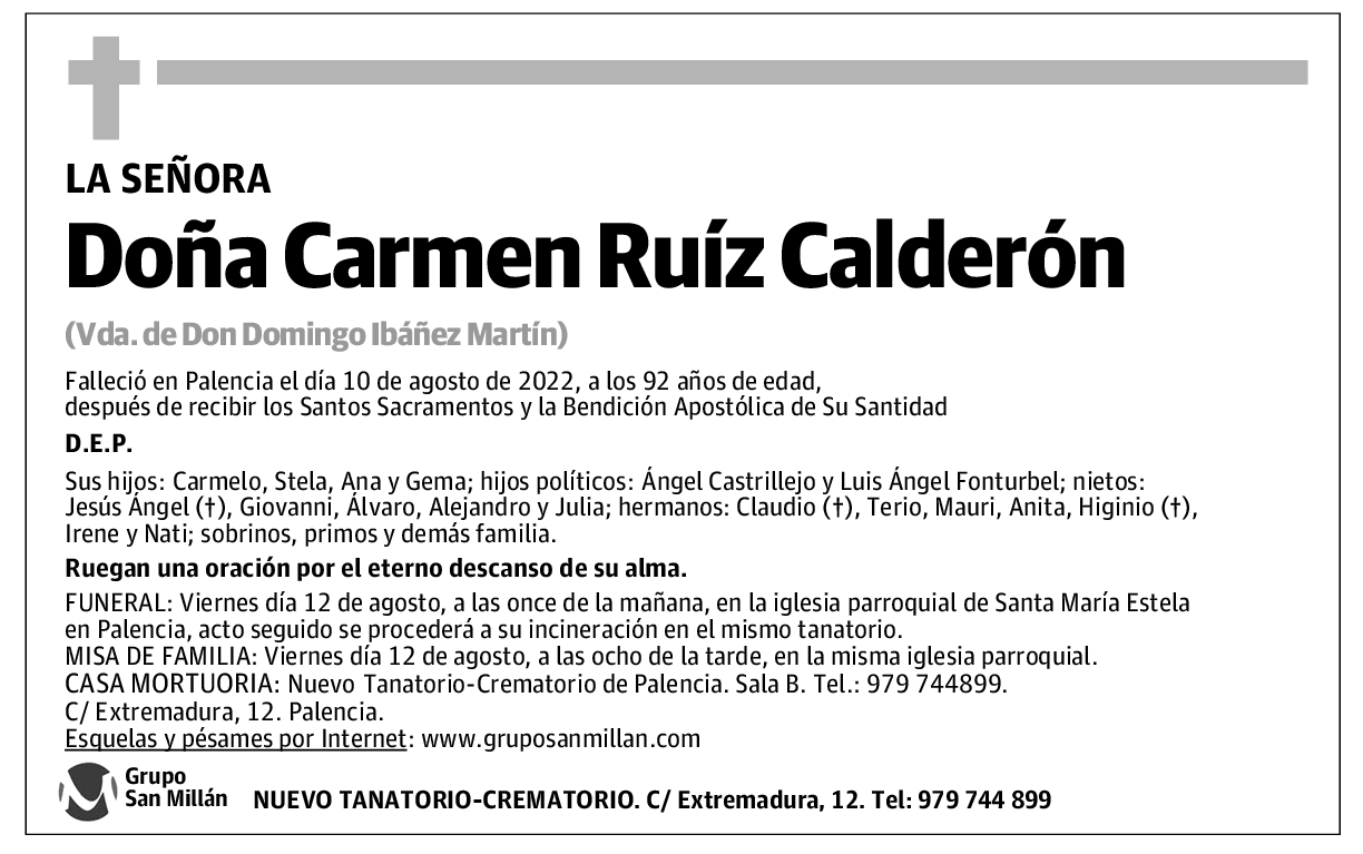 Doña Carmen Ruíz Calderón