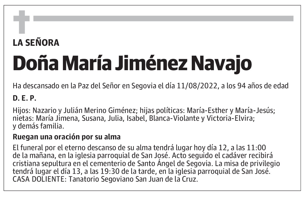 Doña María Jiménez Navajo