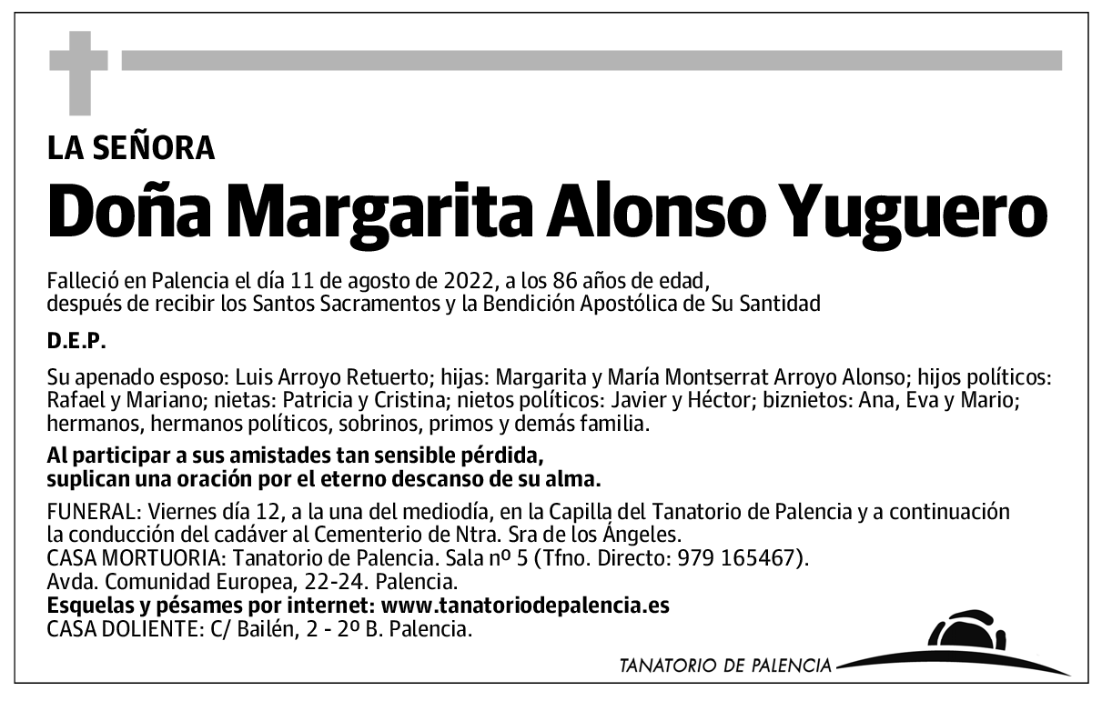 Doña Margarita Alonso Yuguero
