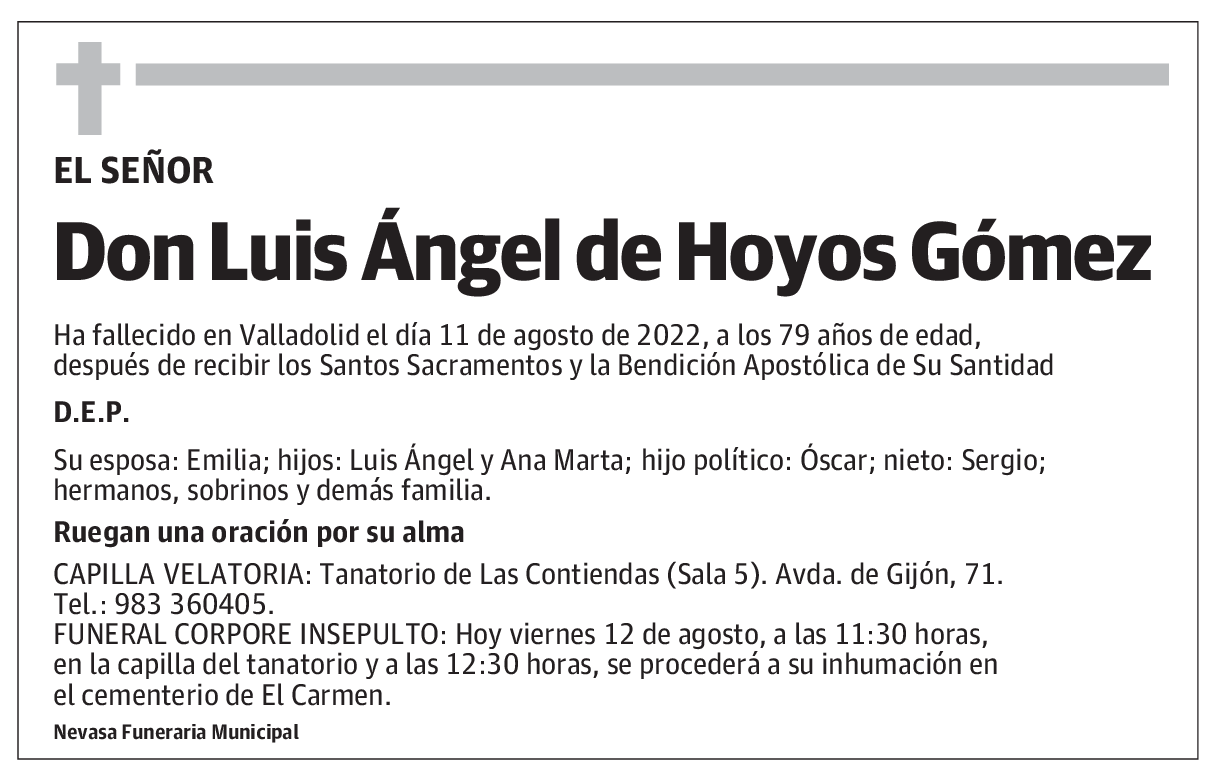 Don Luis Ángel de Hoyos Gómez