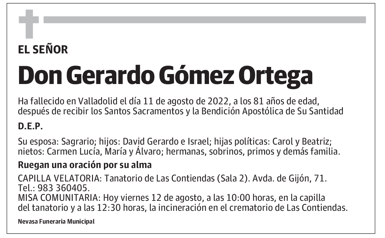 Don Gerardo Gómez Ortega