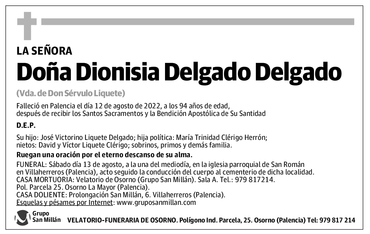 Doña Dionisia Delgado Delgado