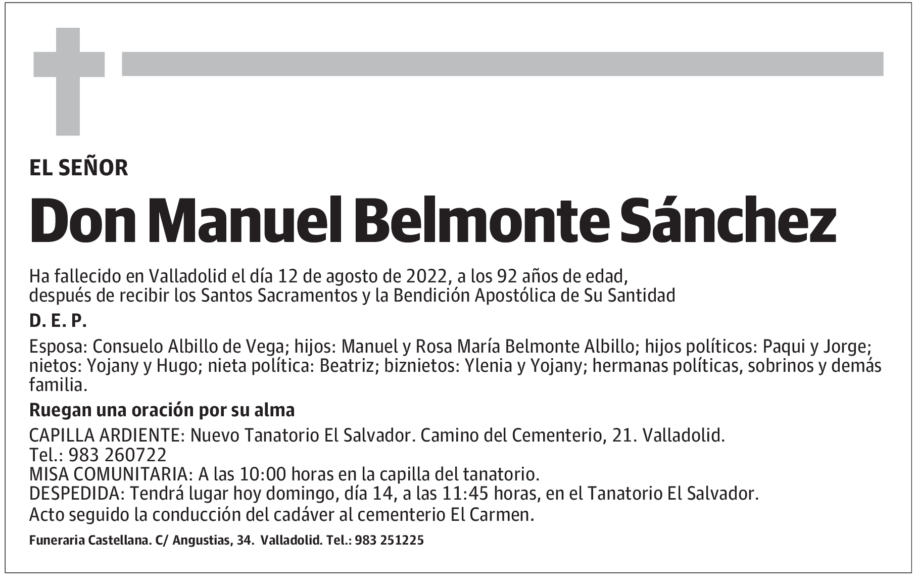 Don Manuel Belmonte Sánchez