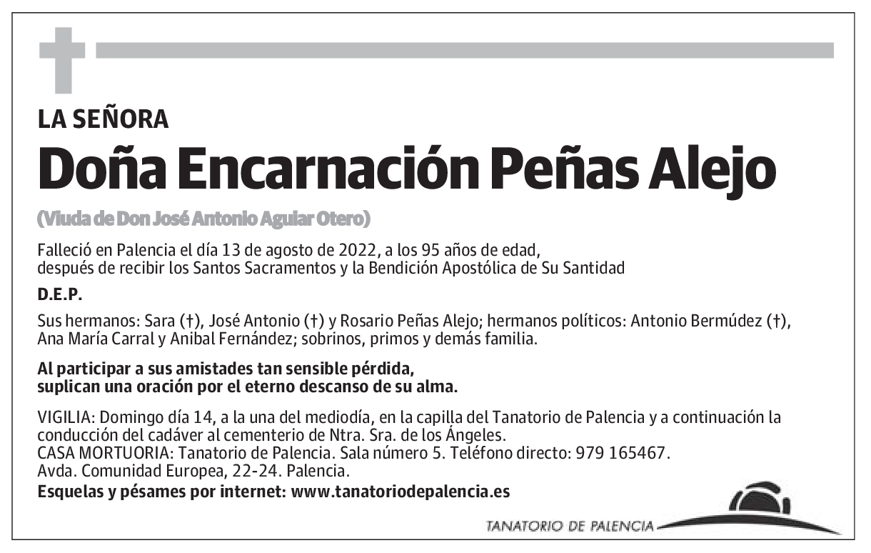Doña Encarnación Peñas Alejo