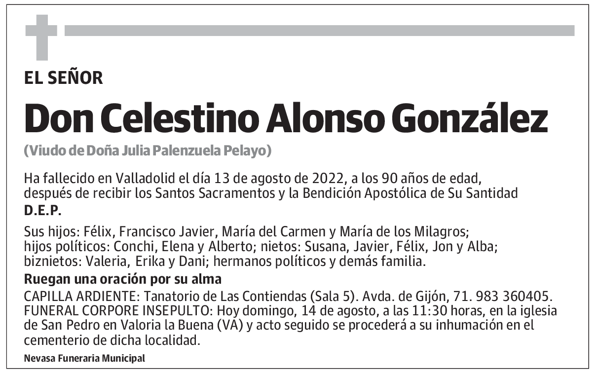 Don Celestino Alonso González