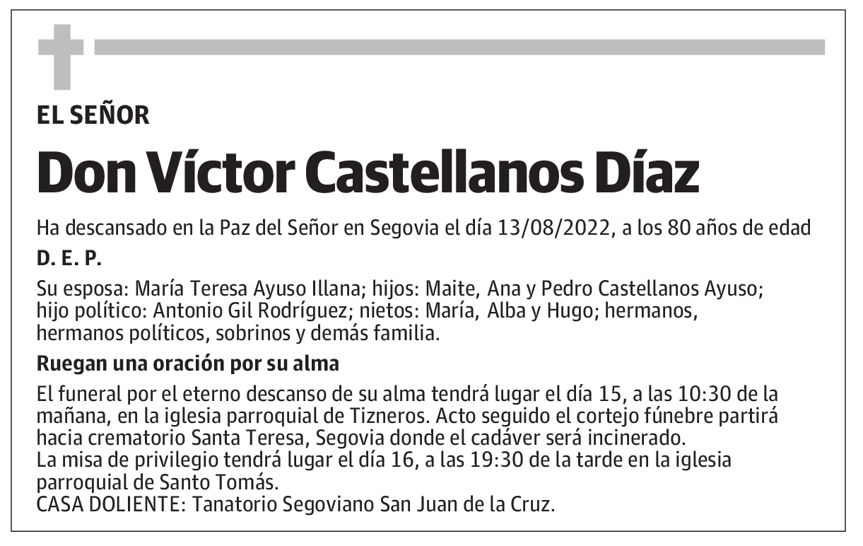 Don Víctor Castellanos Díaz