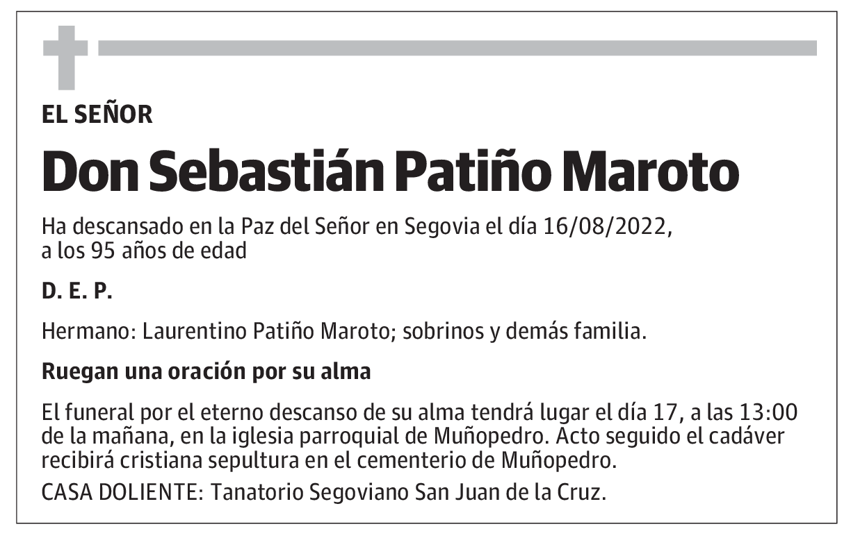 Don Sebastián Patiño Maroto