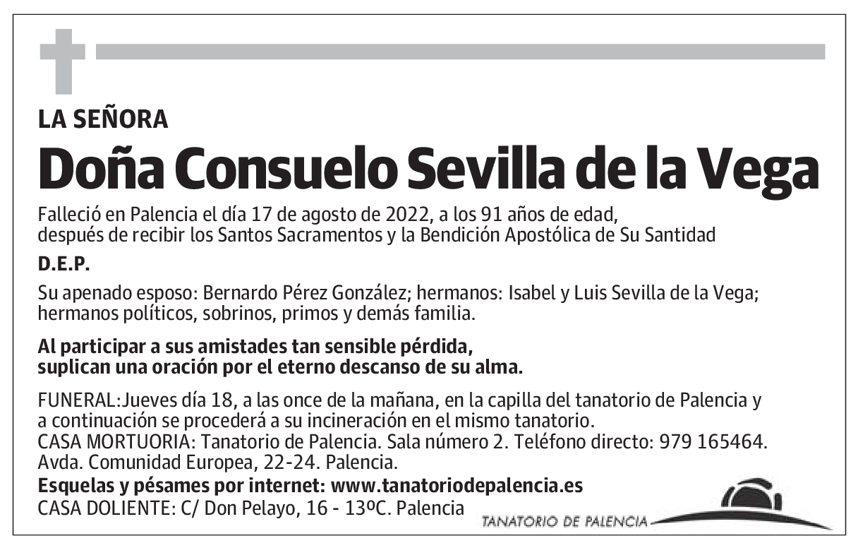 Doña Consuelo Sevilla de la Vega