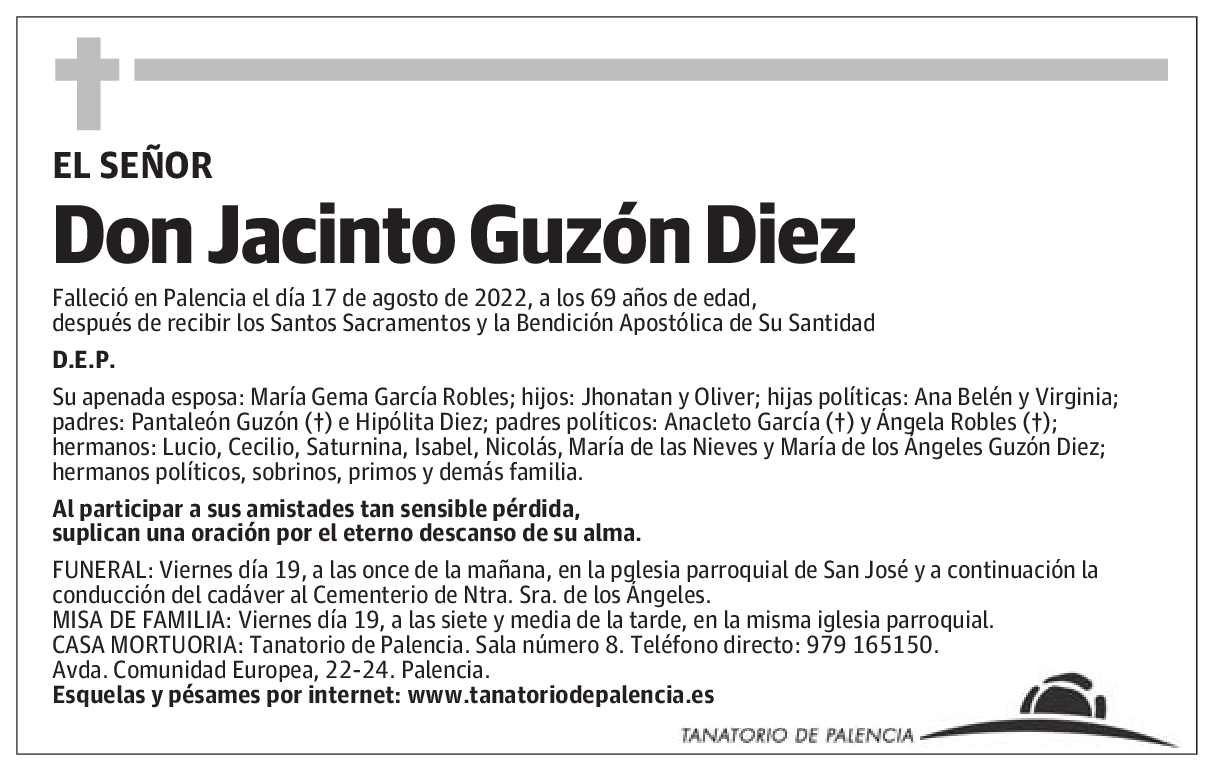 Don Jacinto Guzón Diez