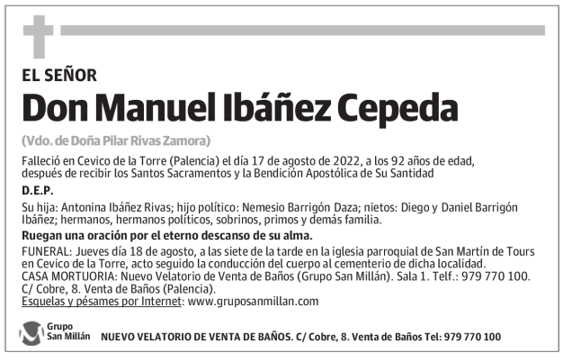 Don Manuel Ibáñez Cepeda