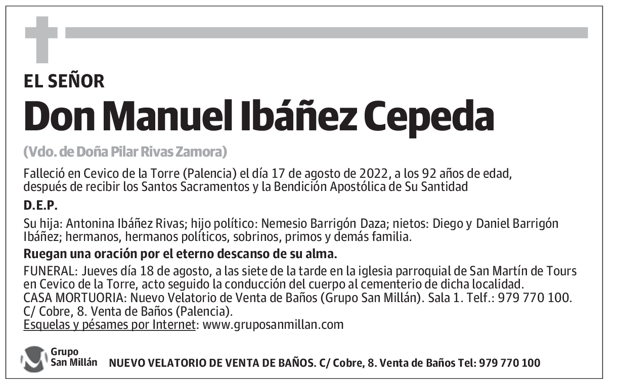Don Manuel Ibáñez Cepeda