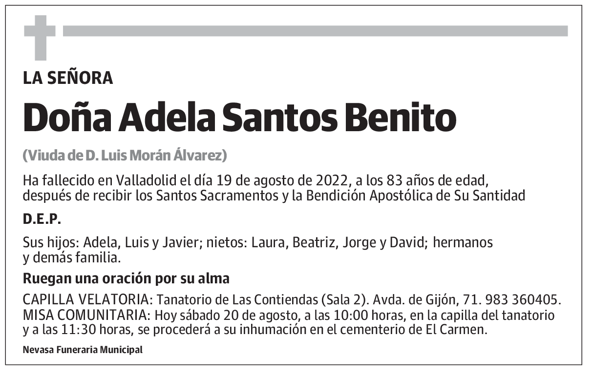 Doña Adela Santos Benito