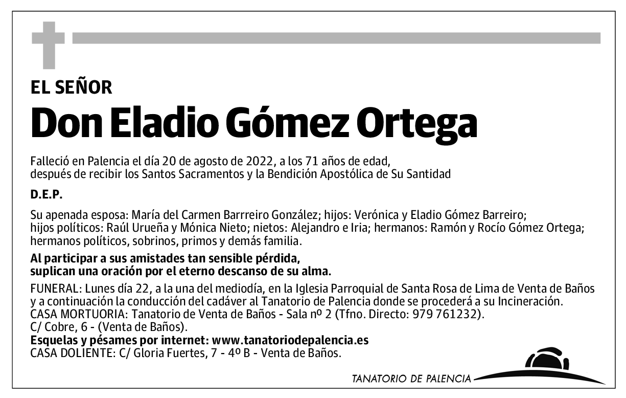 Don Eladio Gómez Ortega