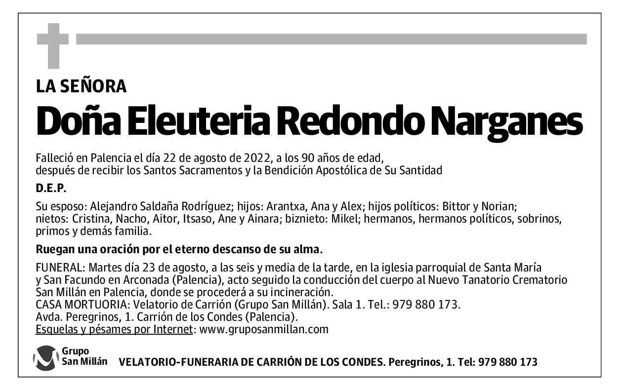 Eleuteria Redondo Narganes