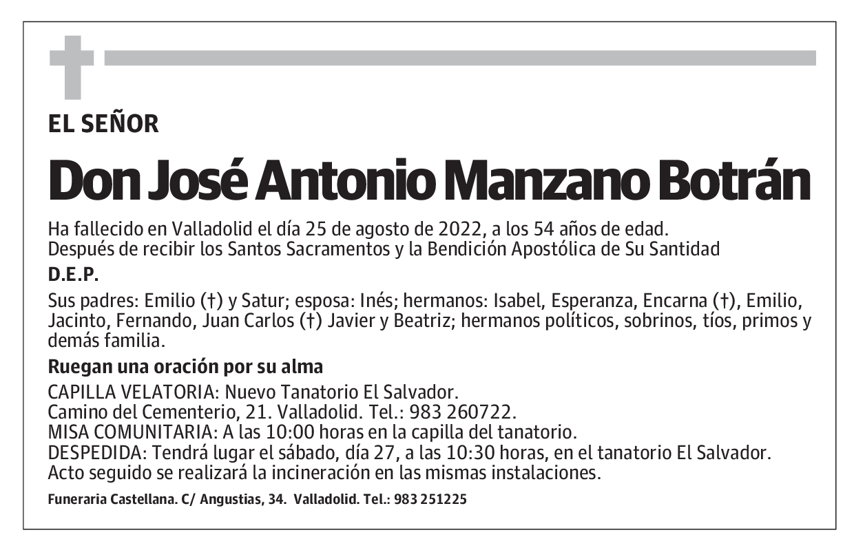 José Antonio Manzano Botrán