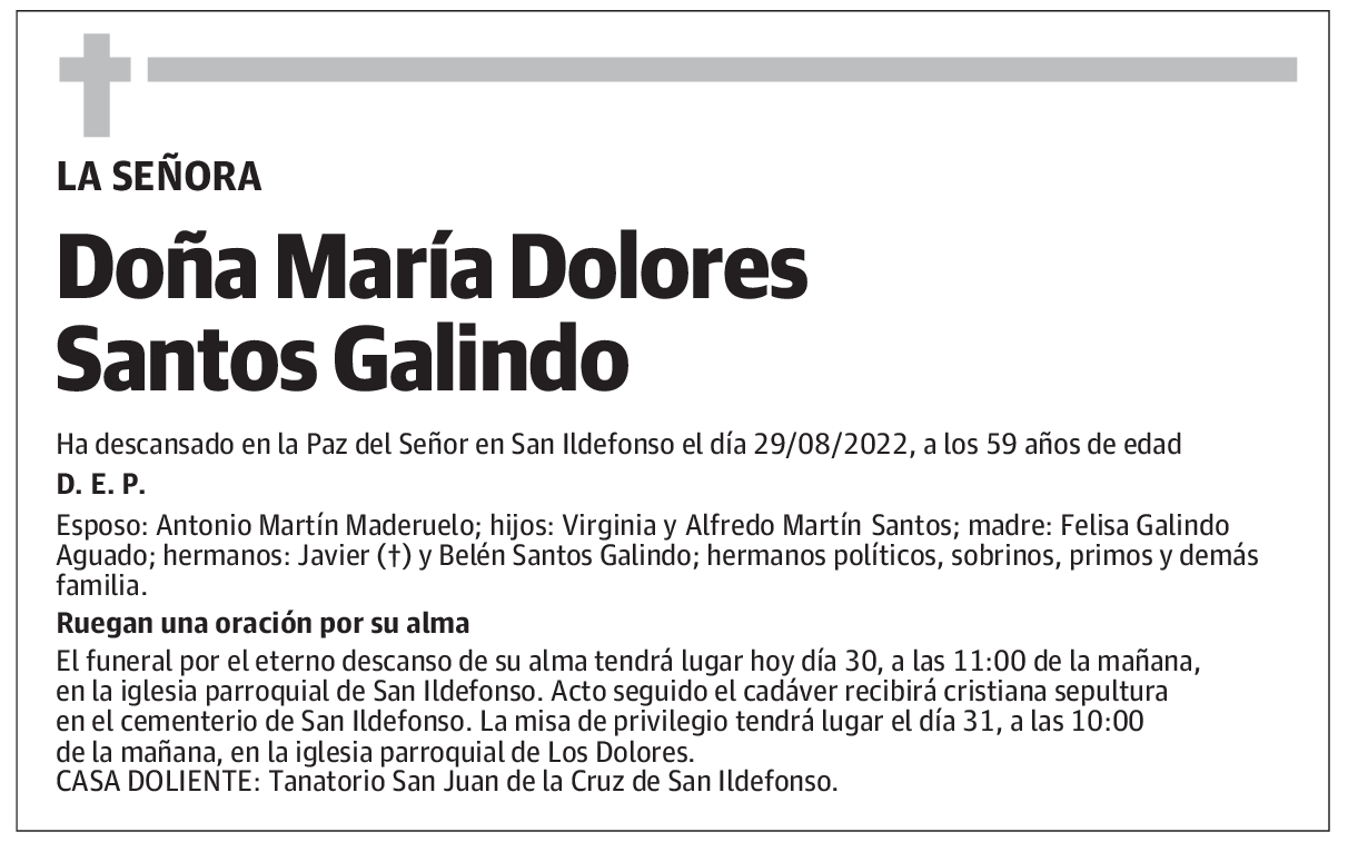 María Dolores Santos Galindo