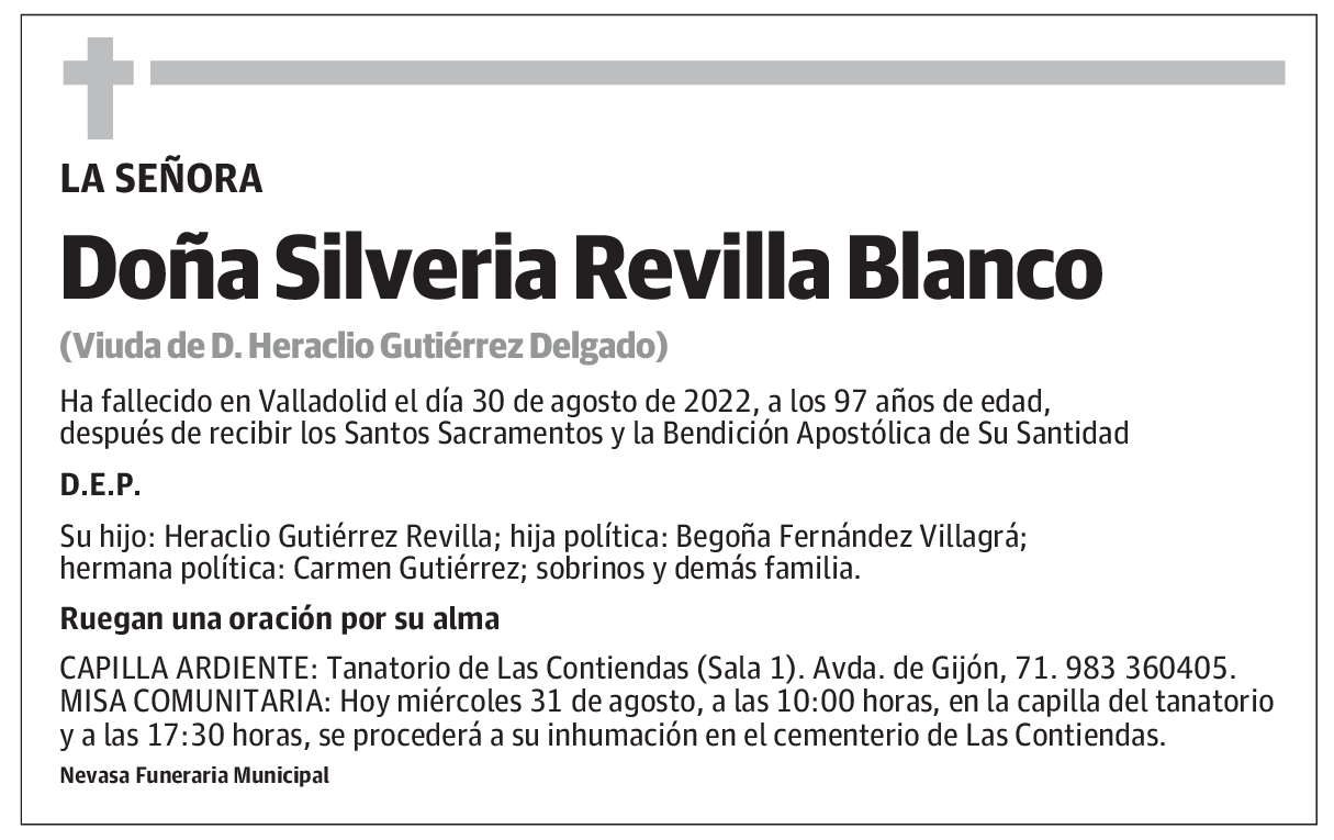 Silveria Revilla Blanco