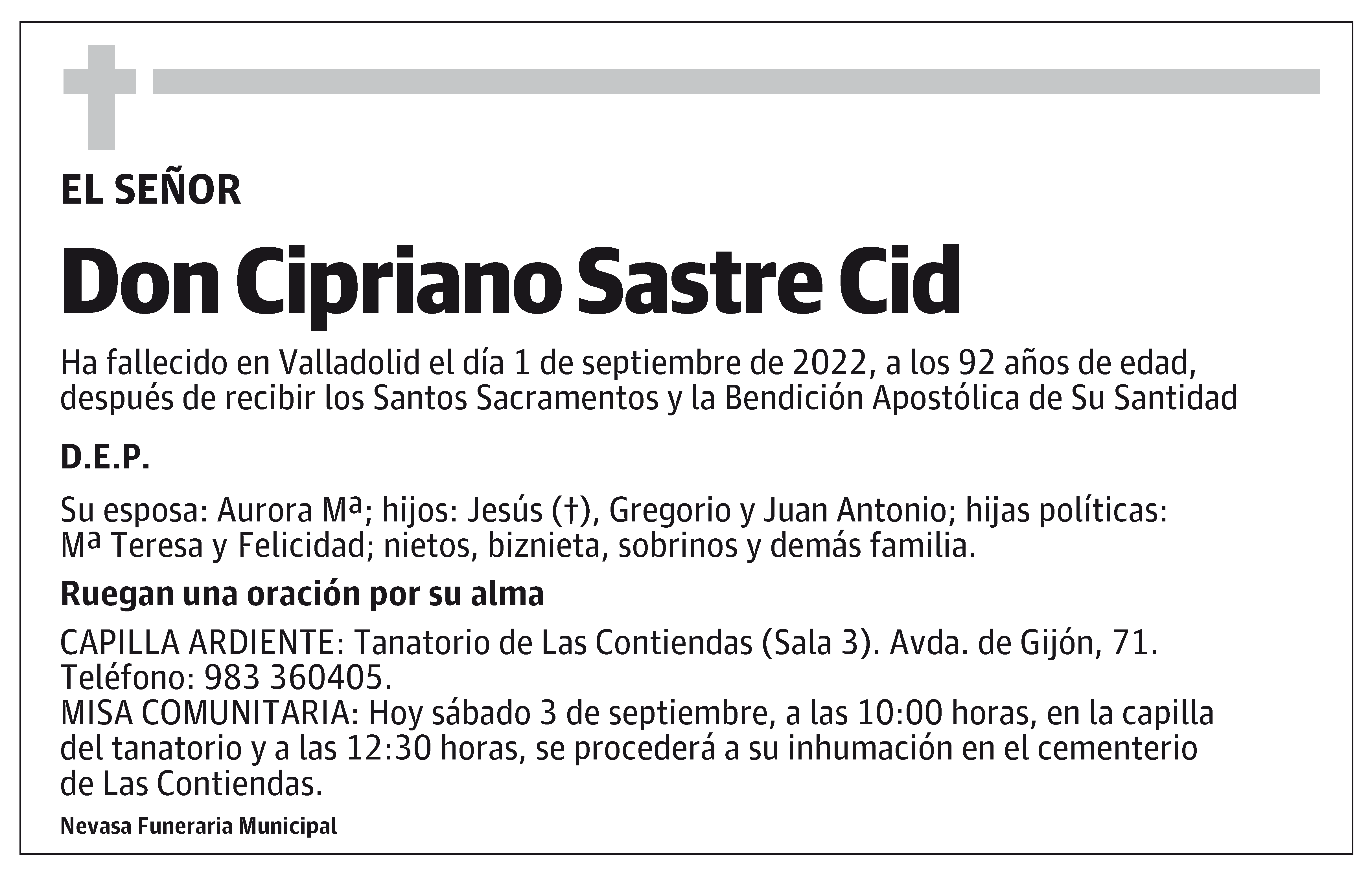 Cipriano Sastre Cid