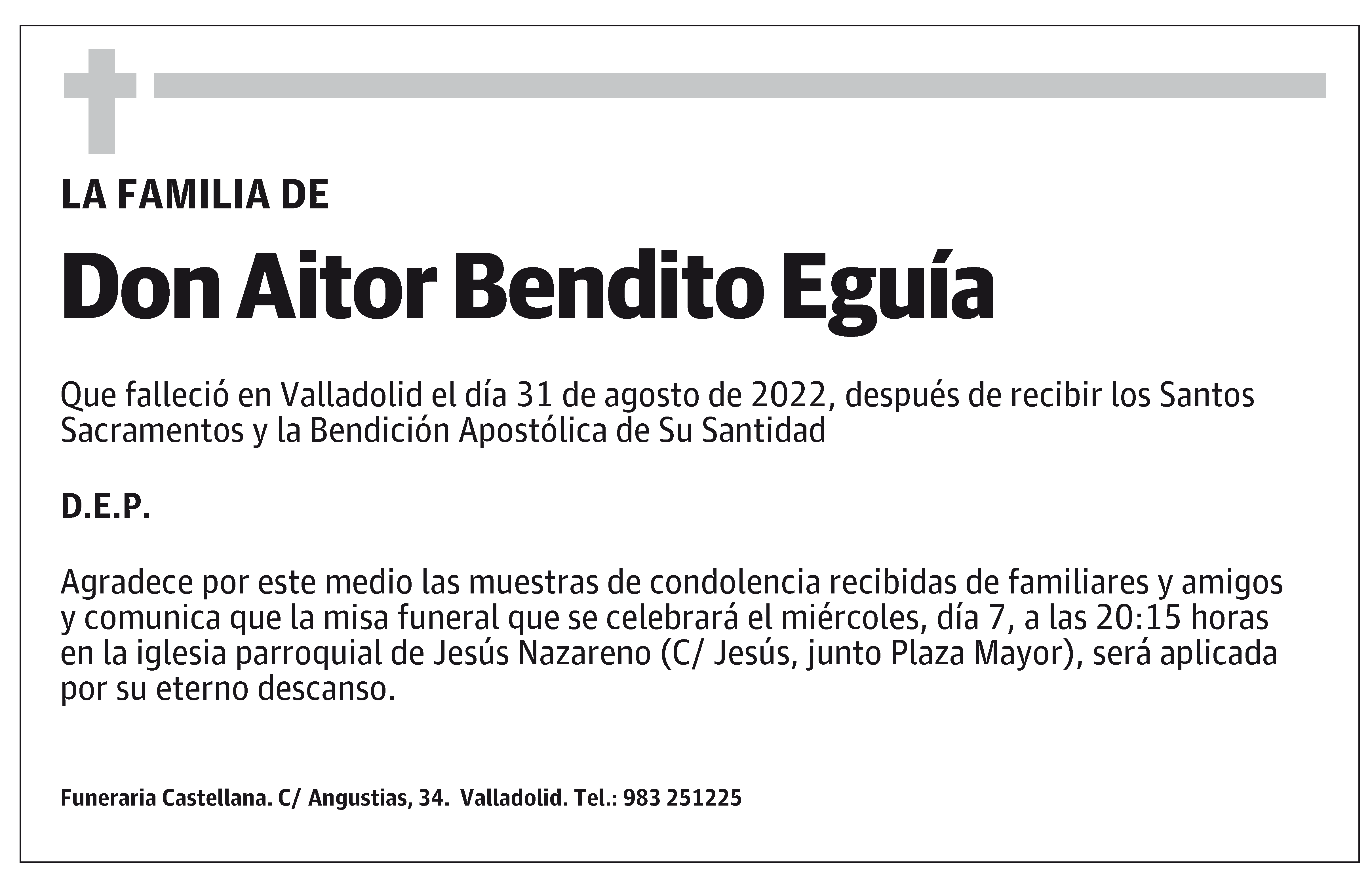 Aitor Bendito Eguia