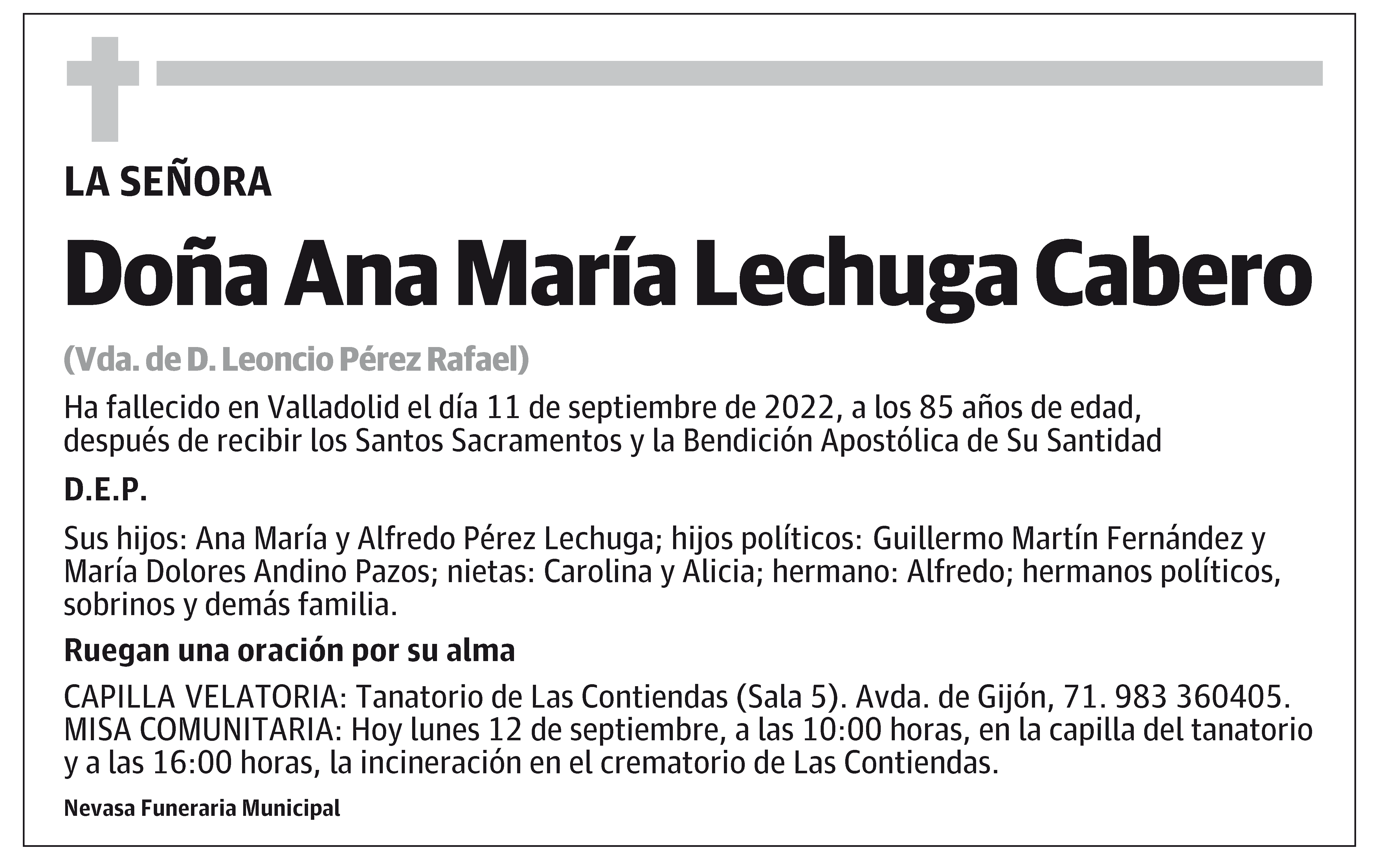 Ana María Lechuga Cabero