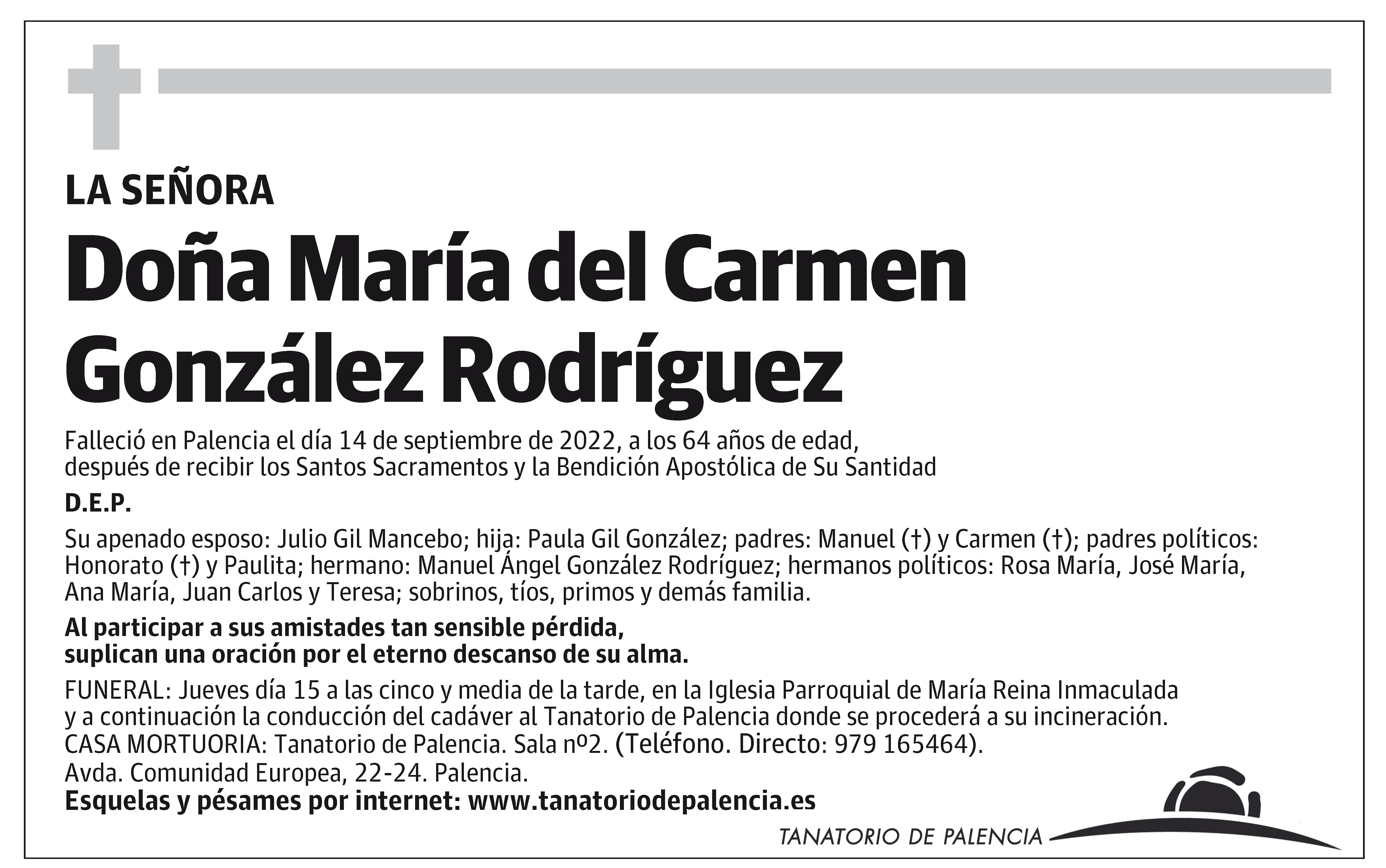 Mª del Carmen González Rodríguez