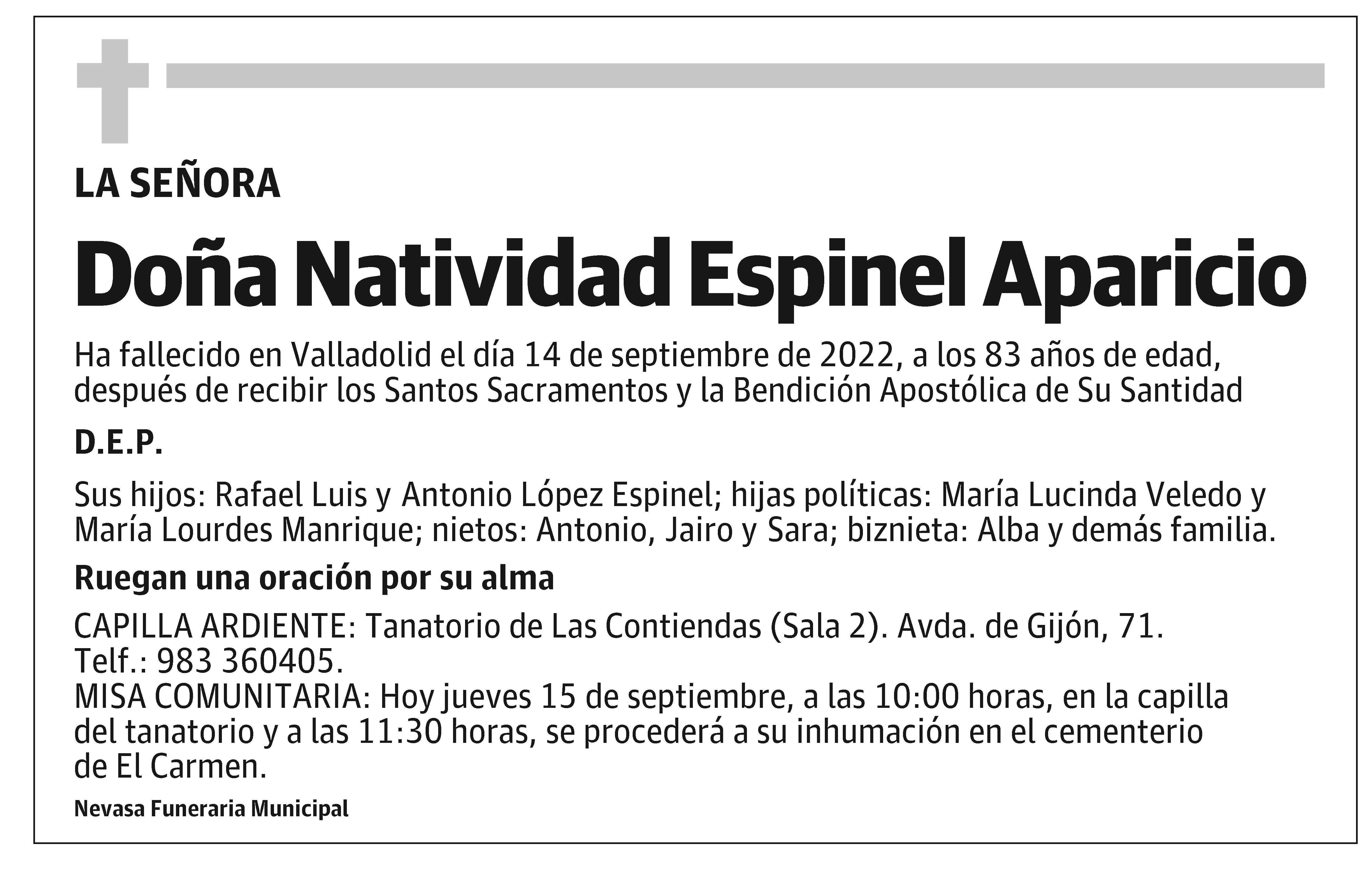 Natividad Espinel Aparicio