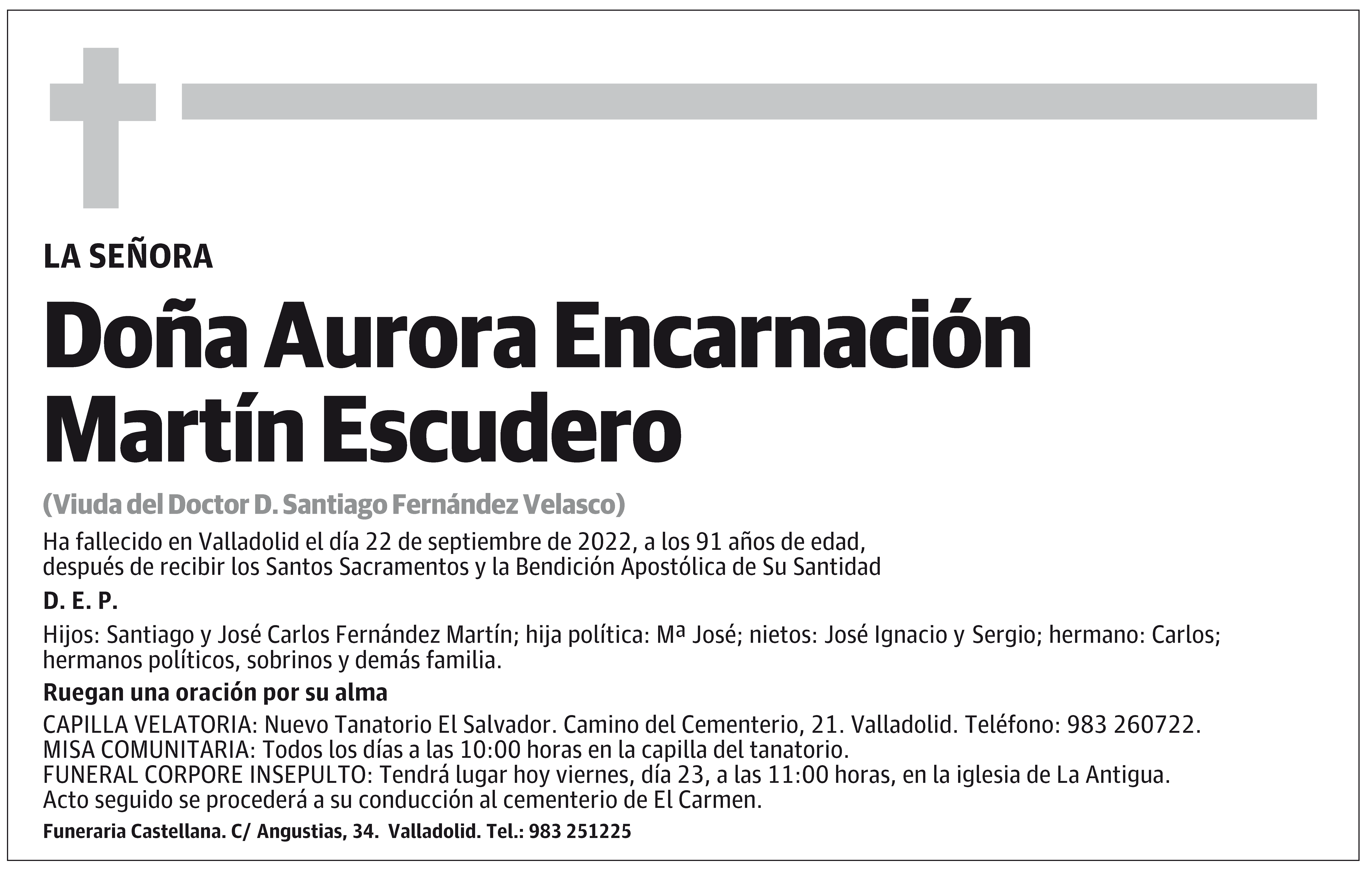 Aurora Encarnación Martín Escudero