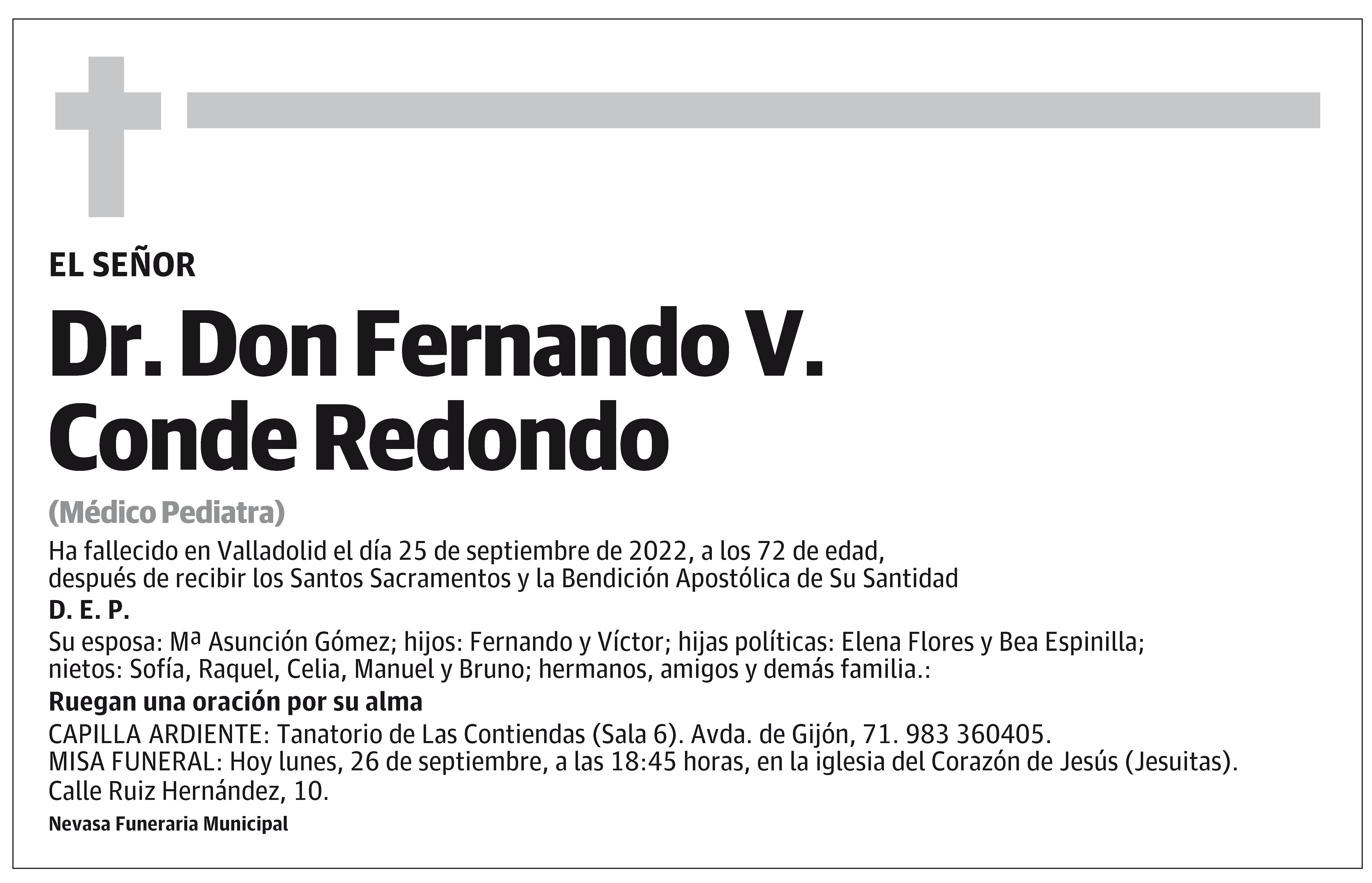 Fernando V. Conde Redondo