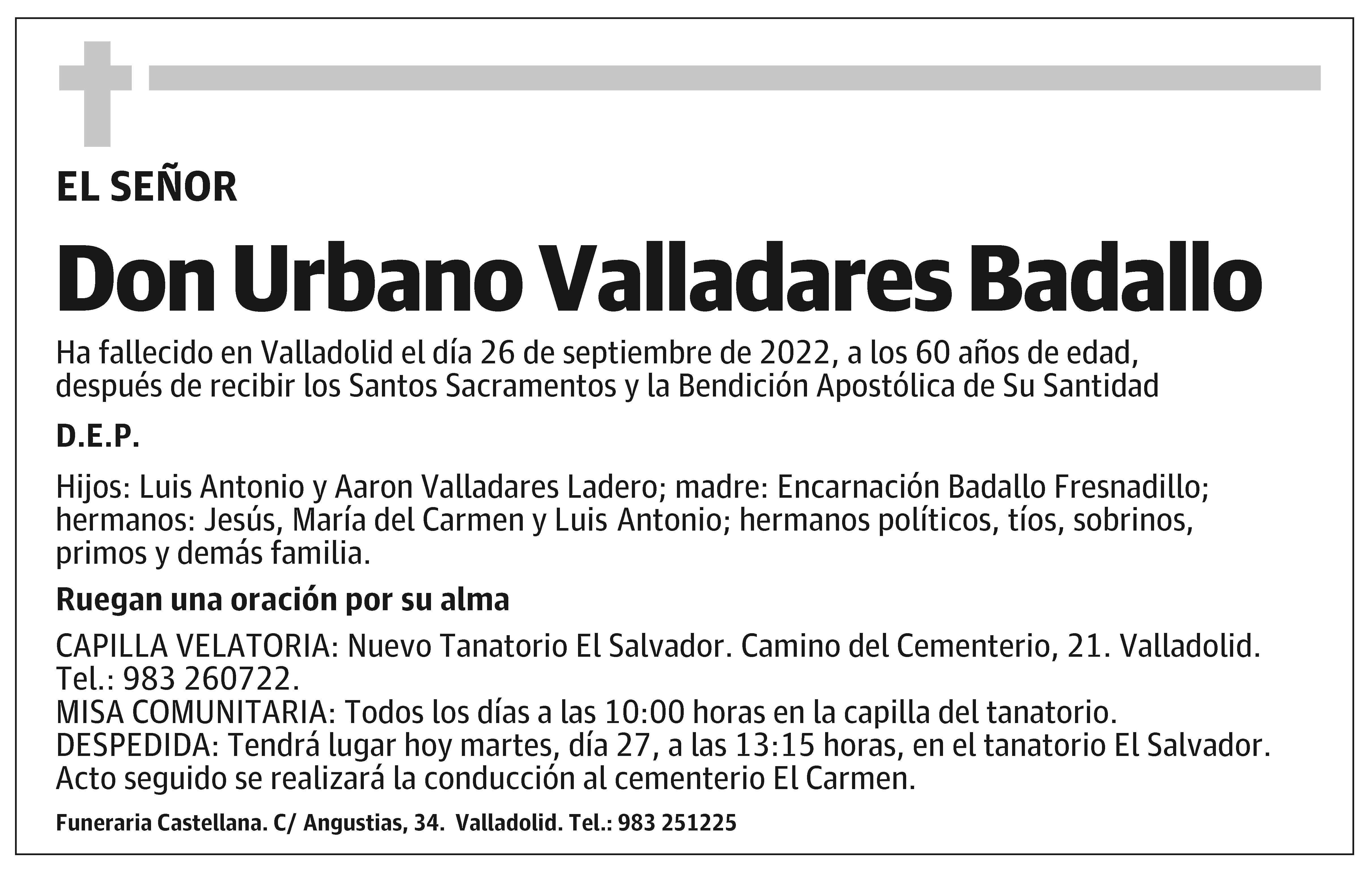 Urbano Valladares Badallo
