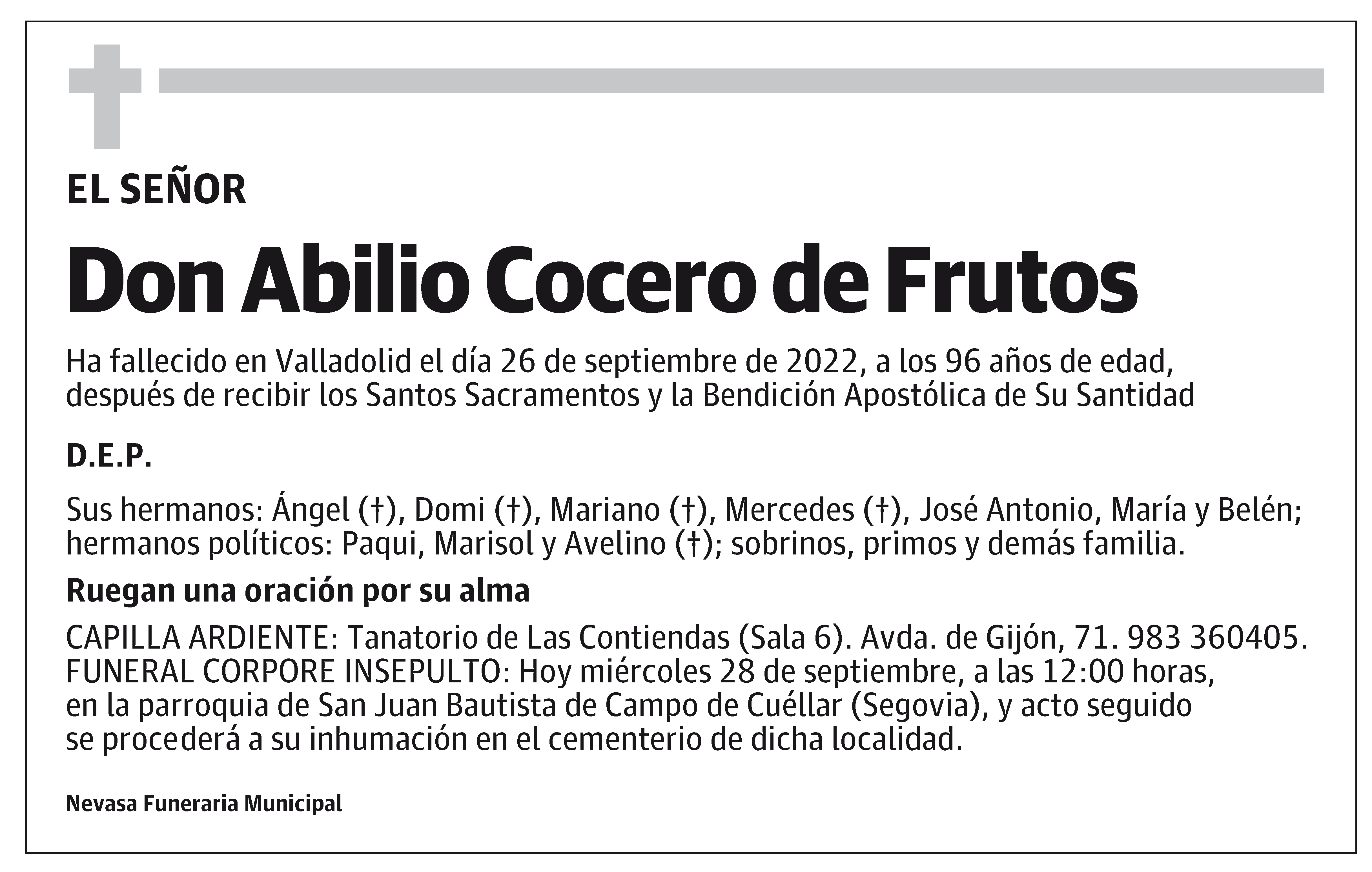 Abilio Cocero de Frutos