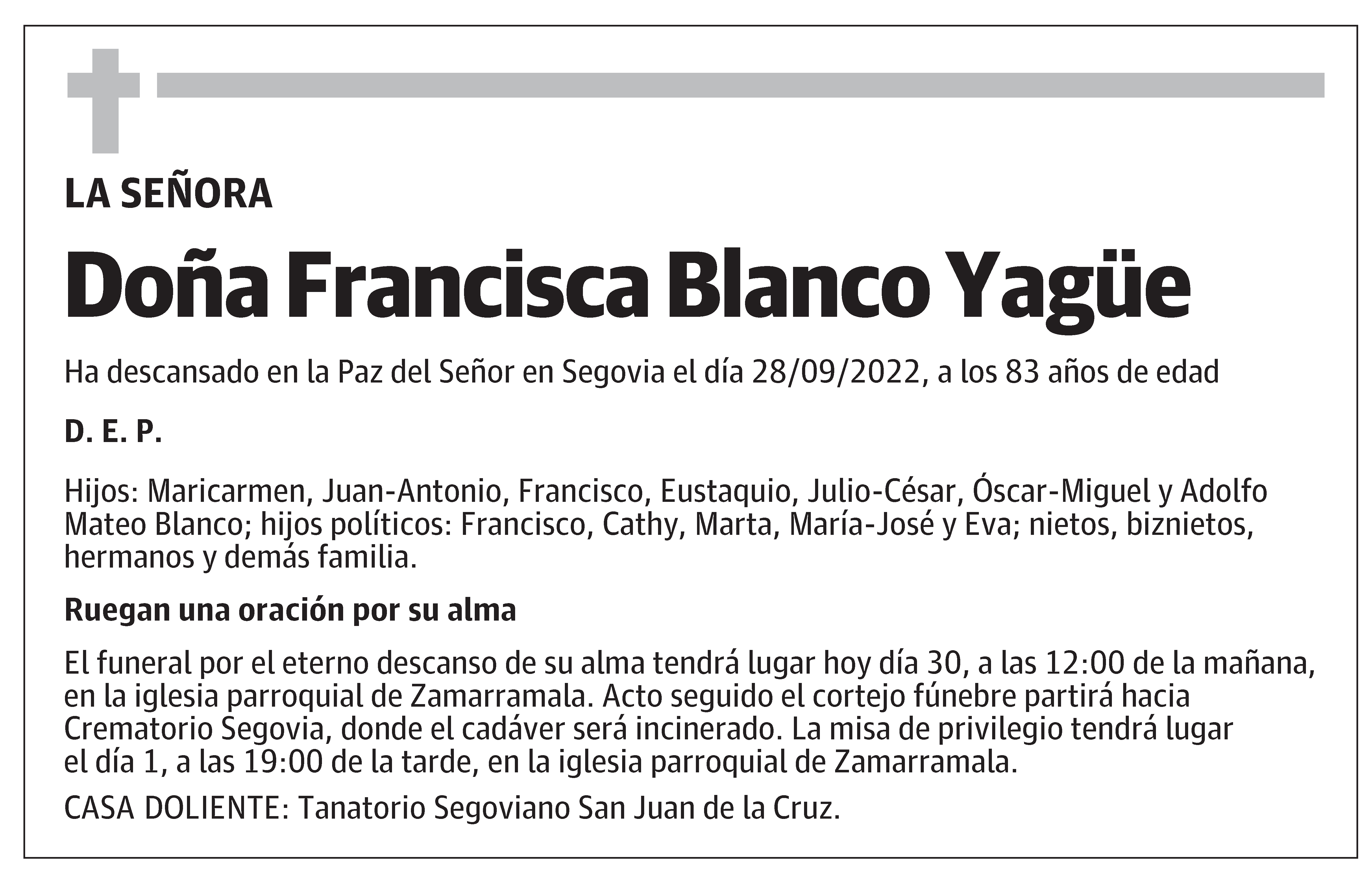 Francisca Blanco Yagüe