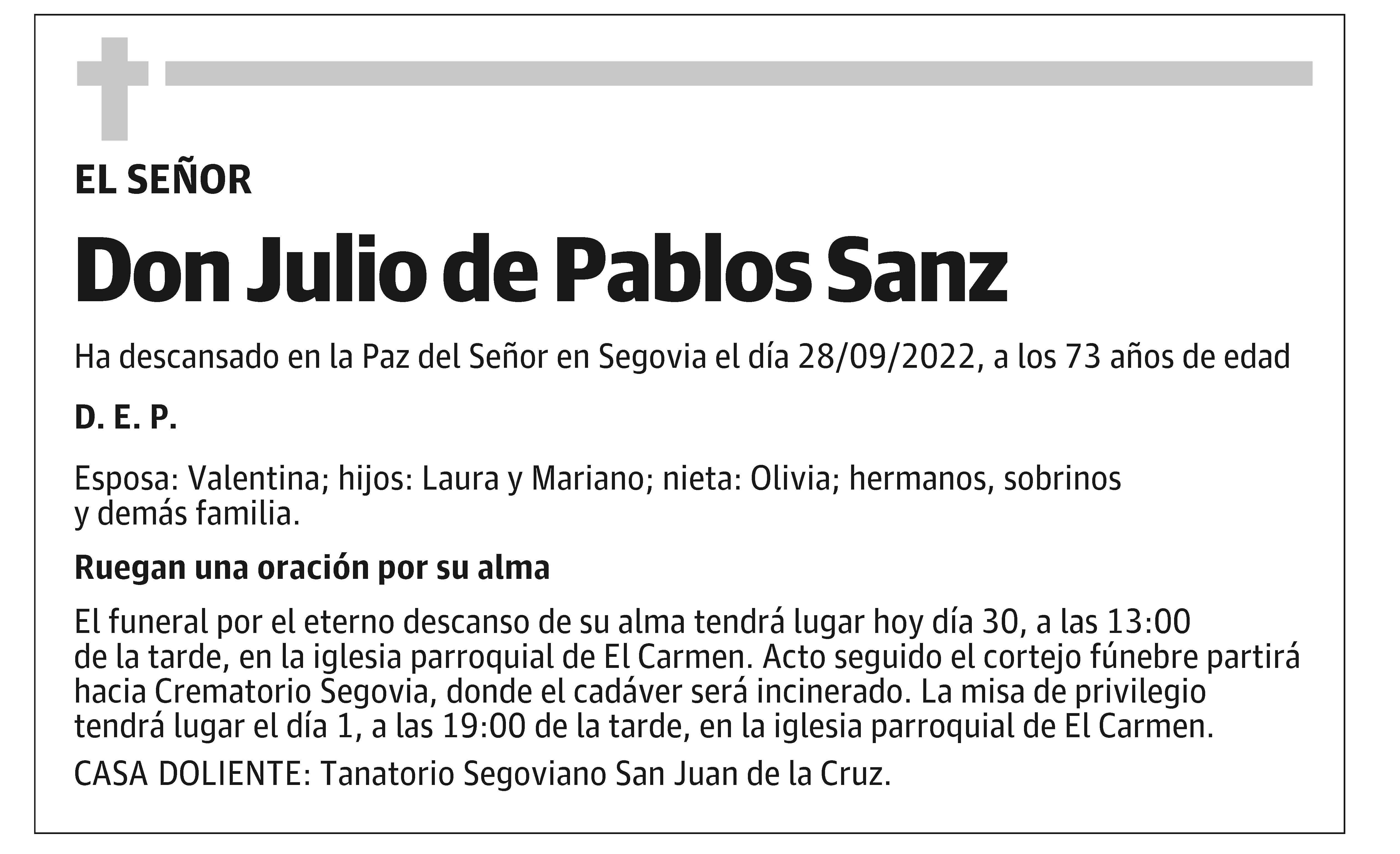 Julio de Pablos Sanz