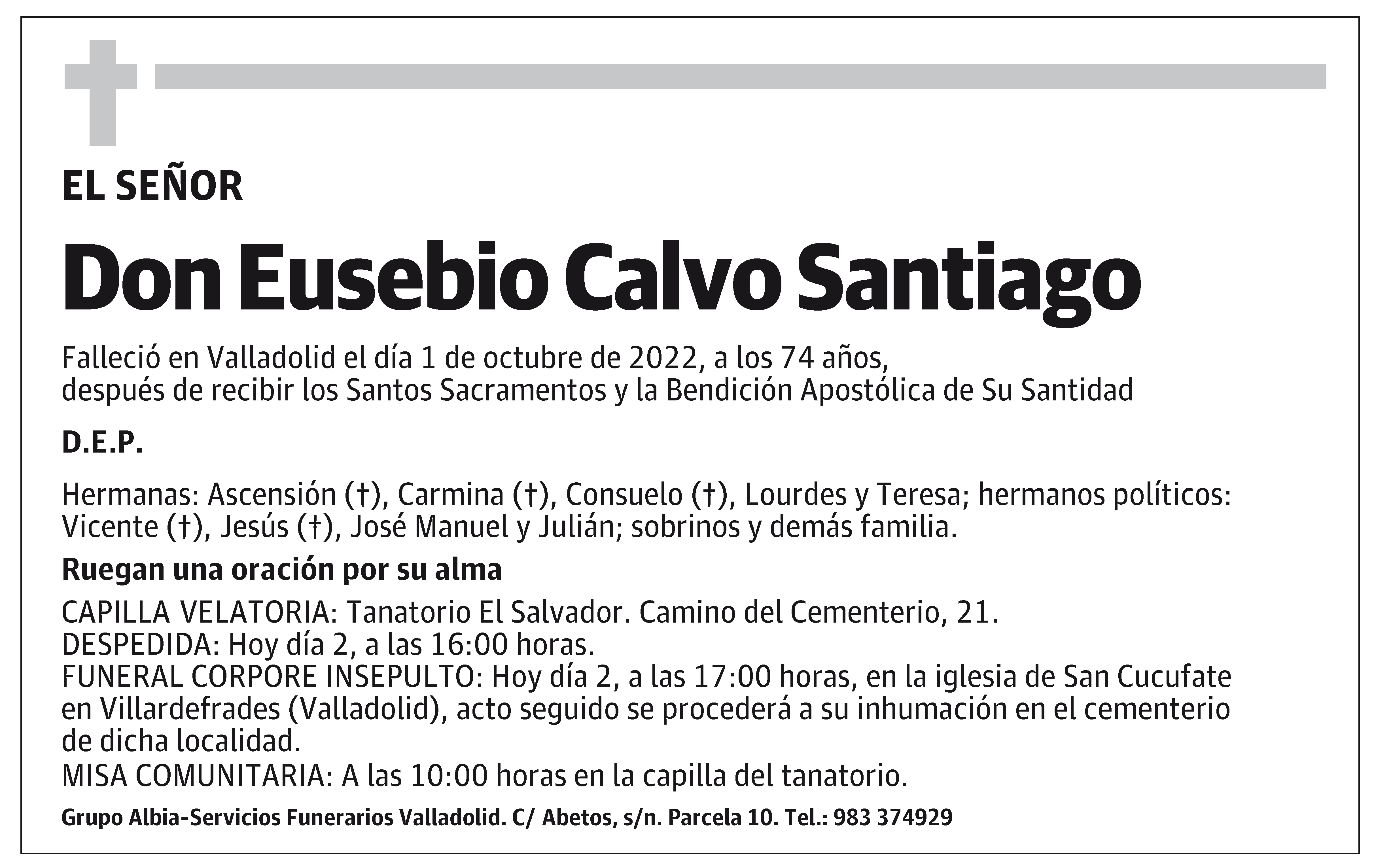 Eusebio Calvo Santiago