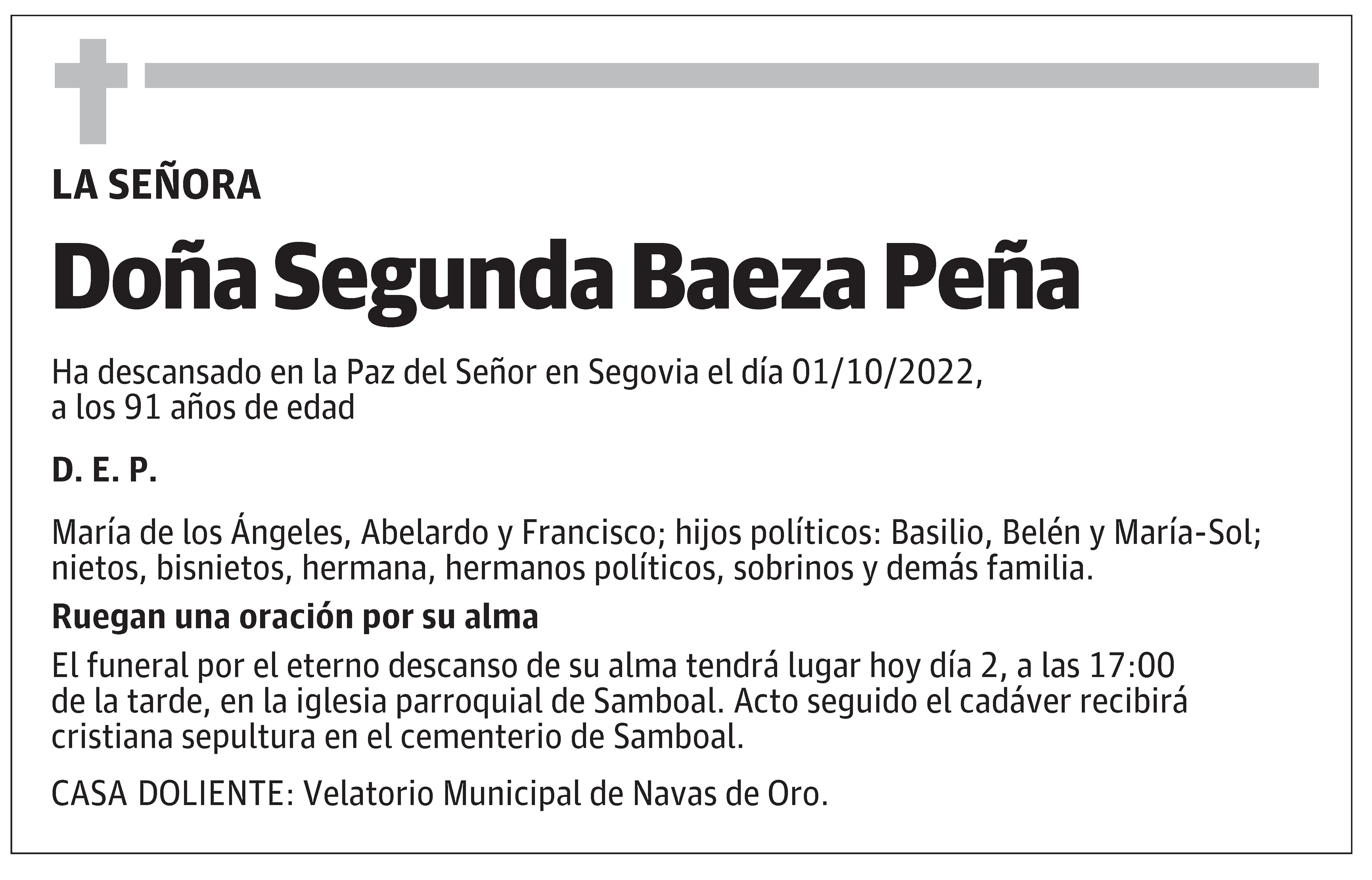 Segunda Baeza Peña