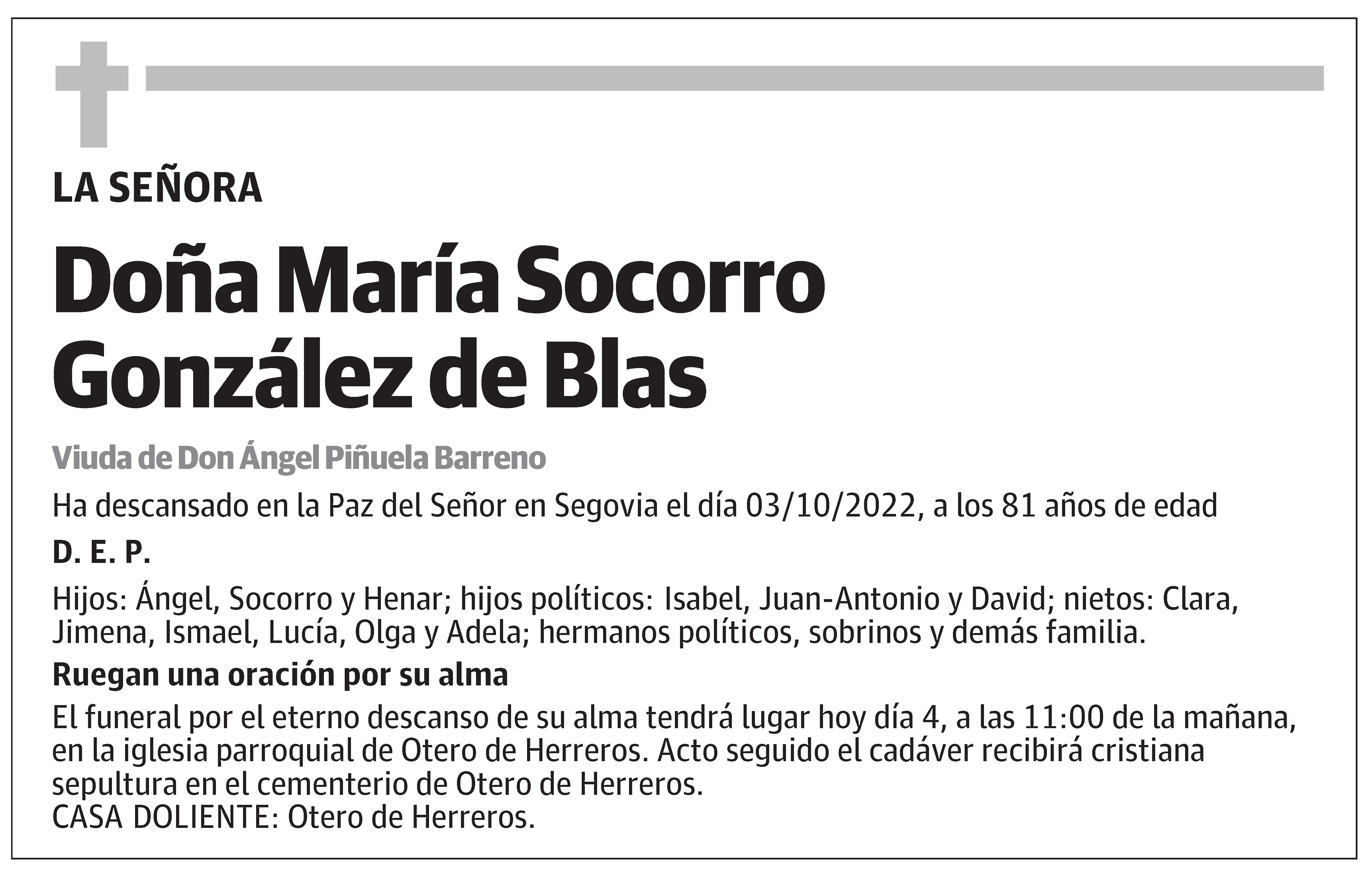 María Socorro González de Blas