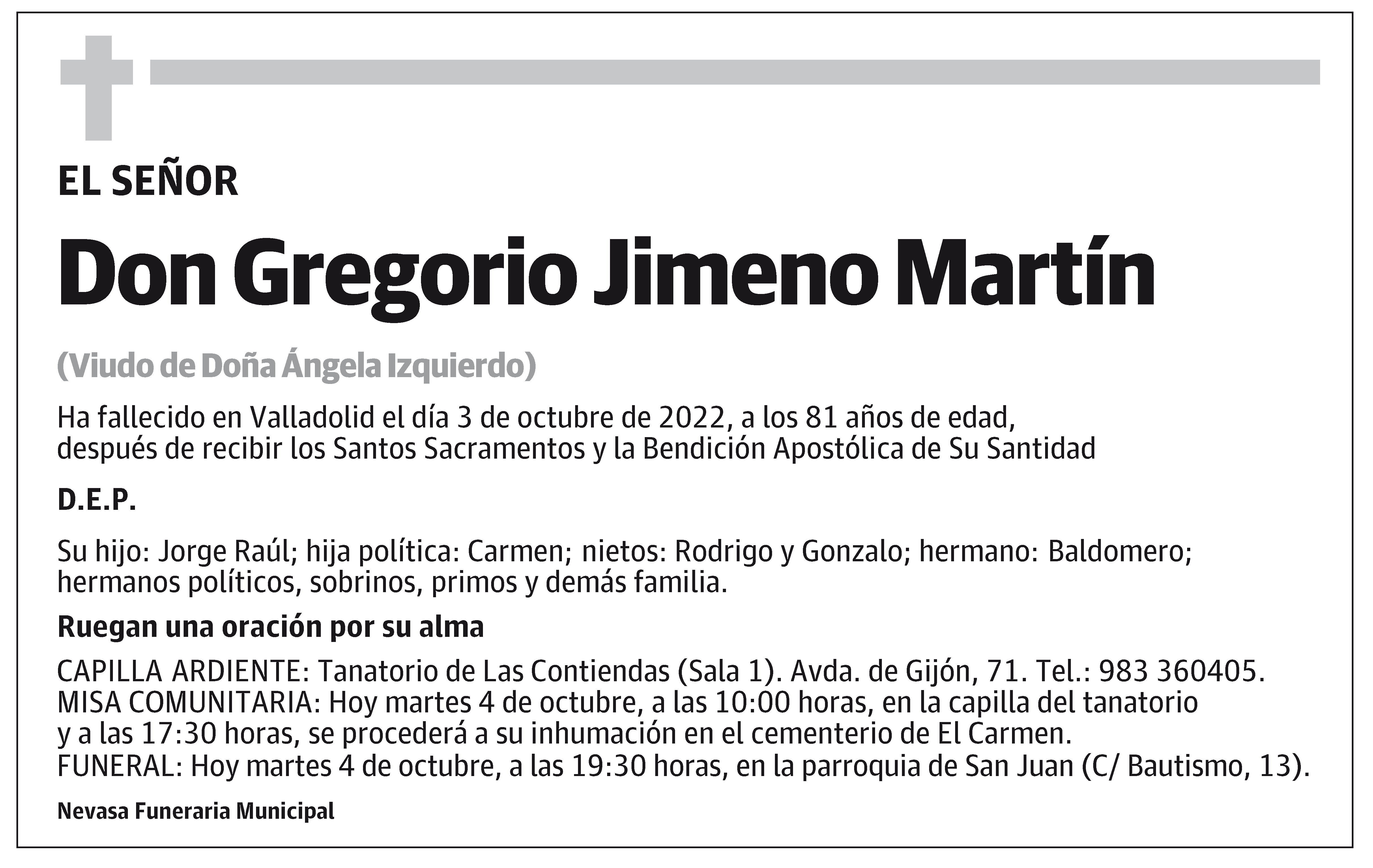 Gregorio Jimeno Martín
