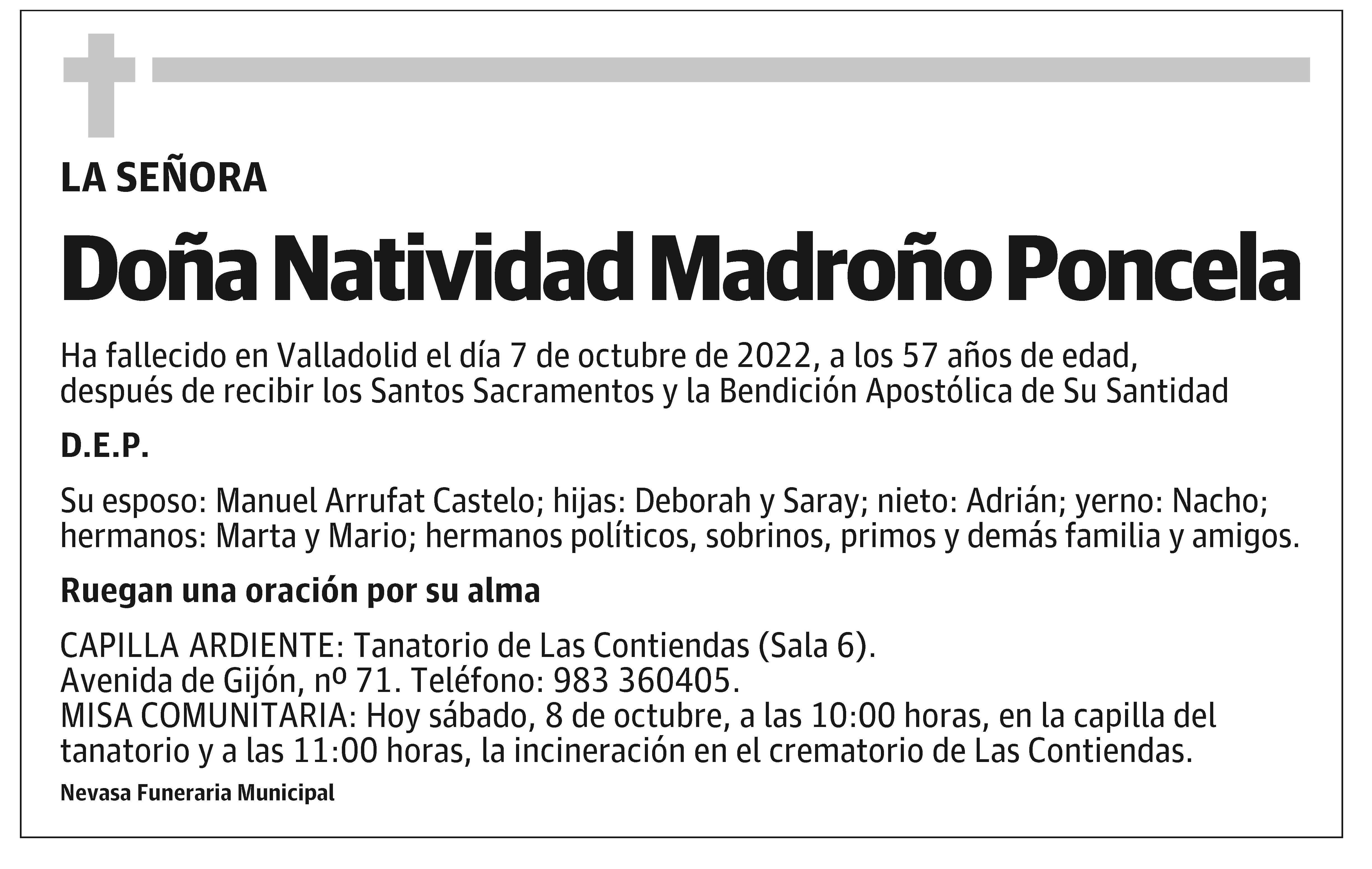 Natividad Madroño Poncela