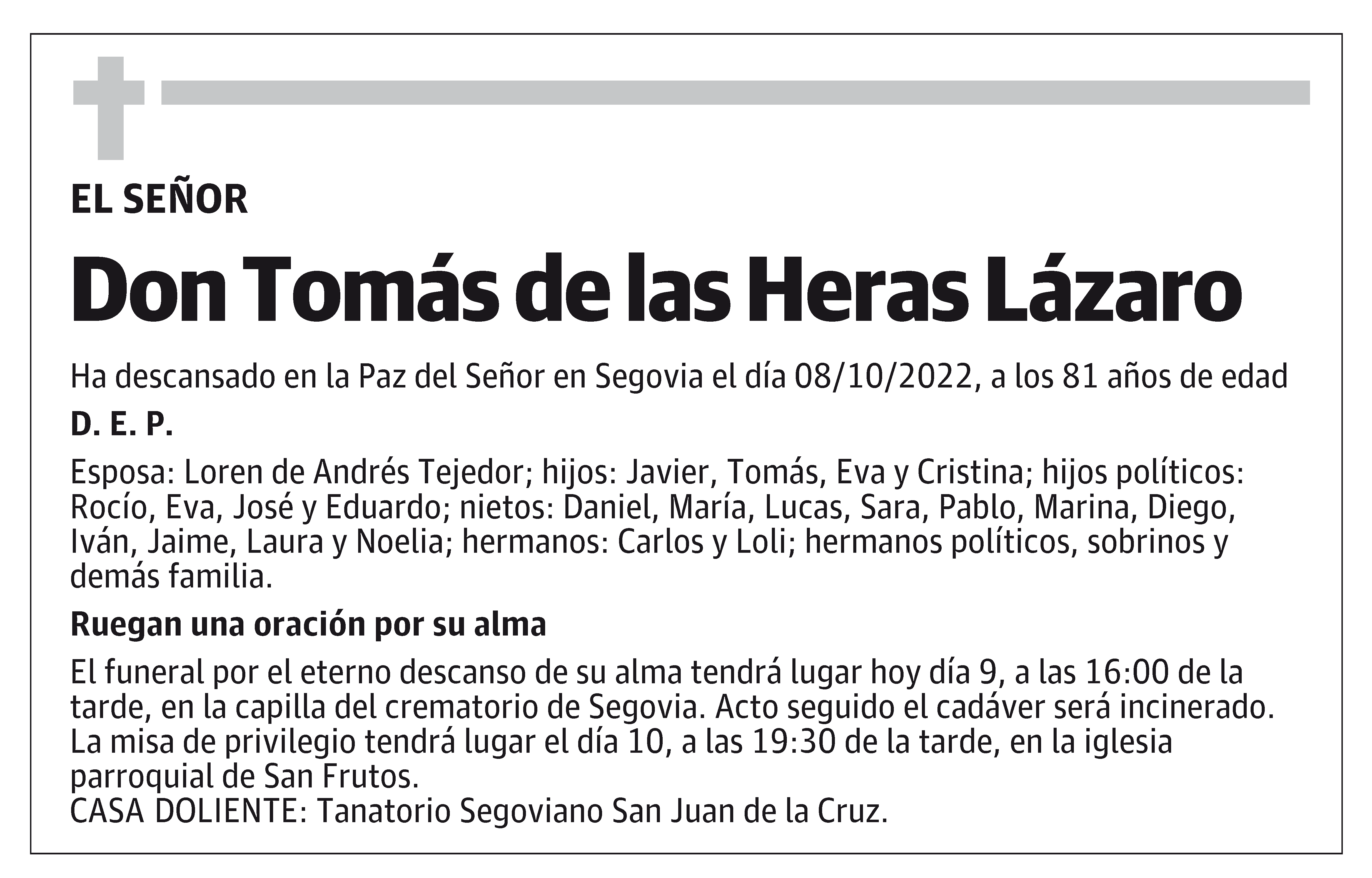 Tomás de las Heras Lázaro