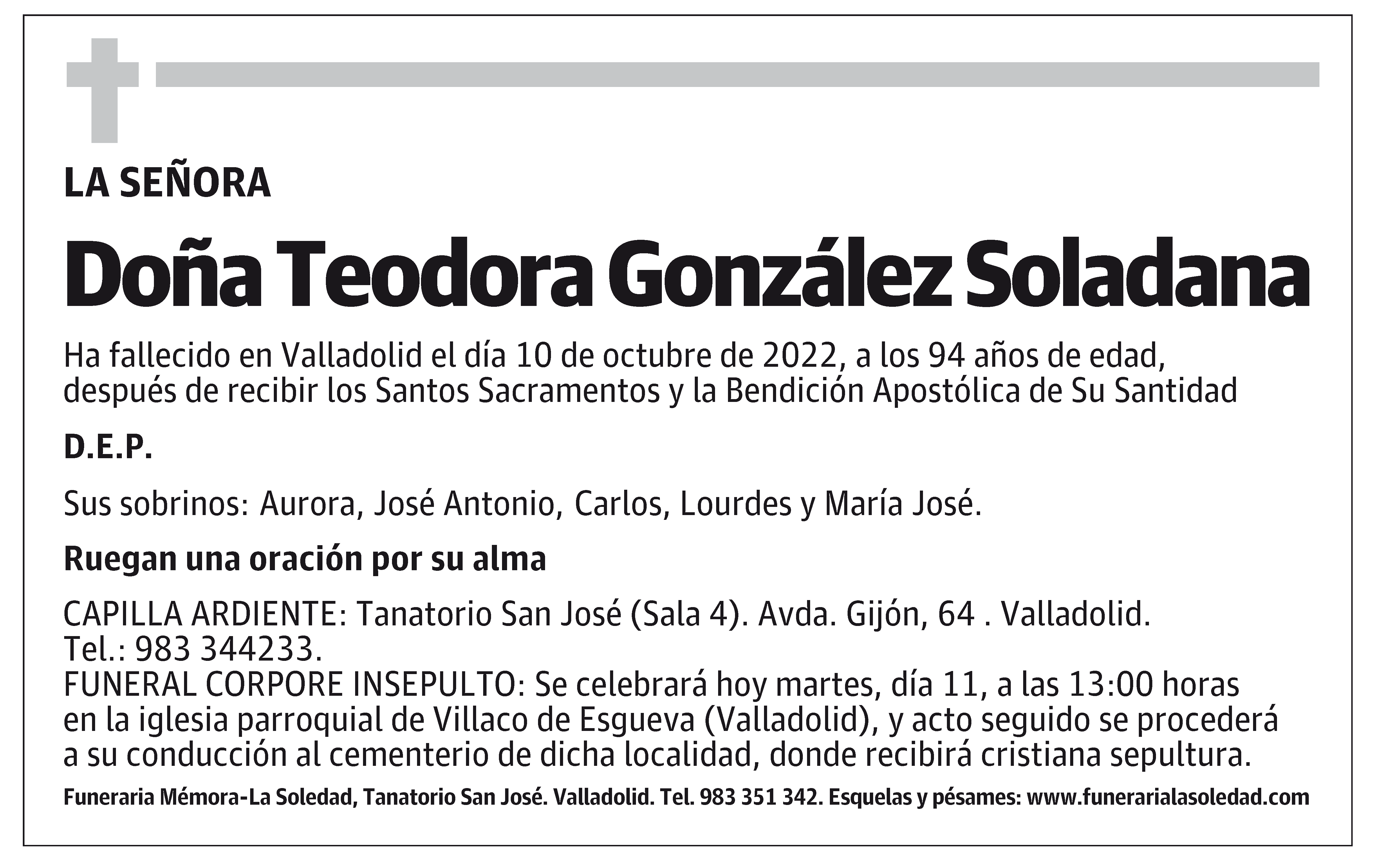 Teodora González Soladana