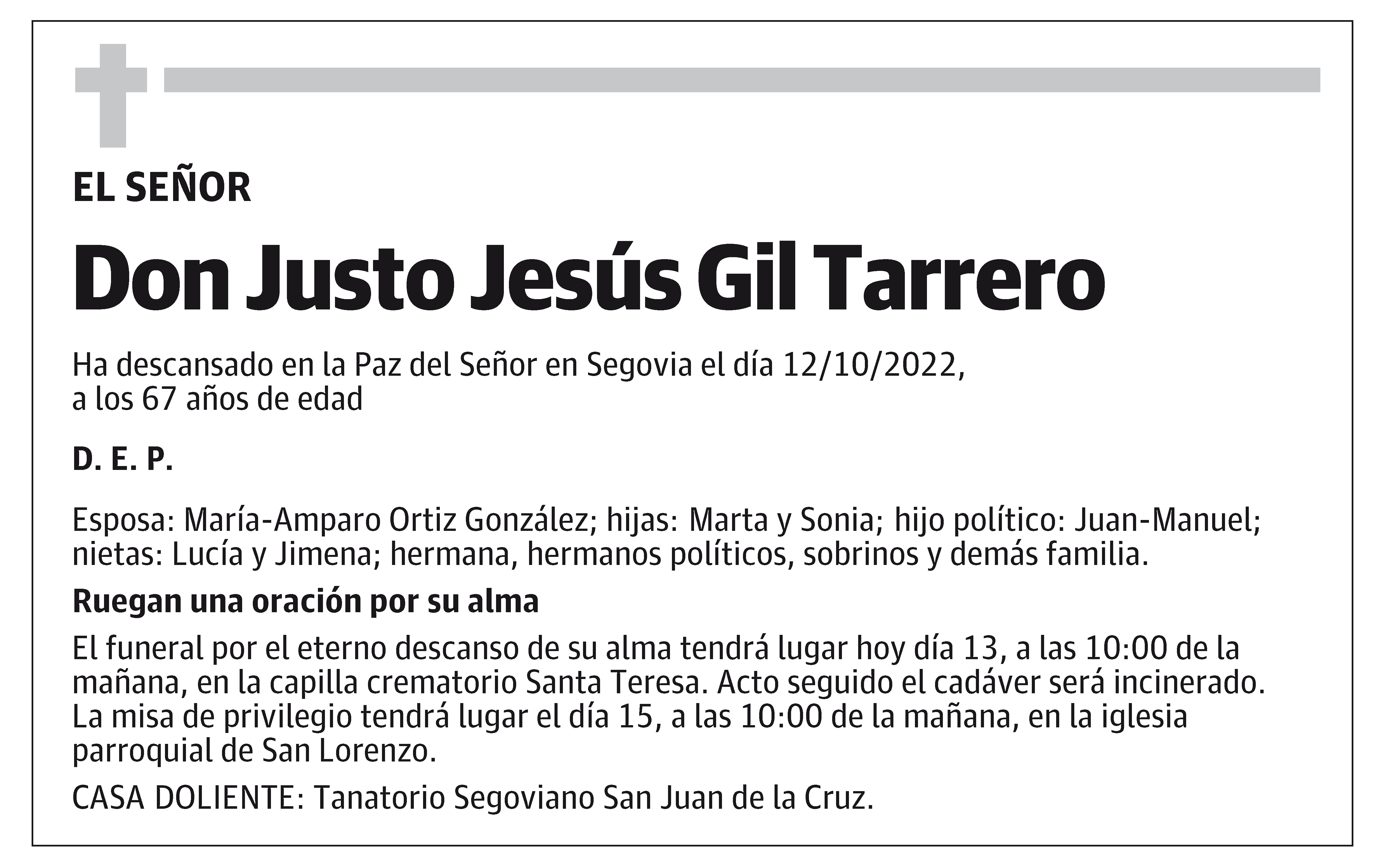 Justo Jesús Gil Tarrero