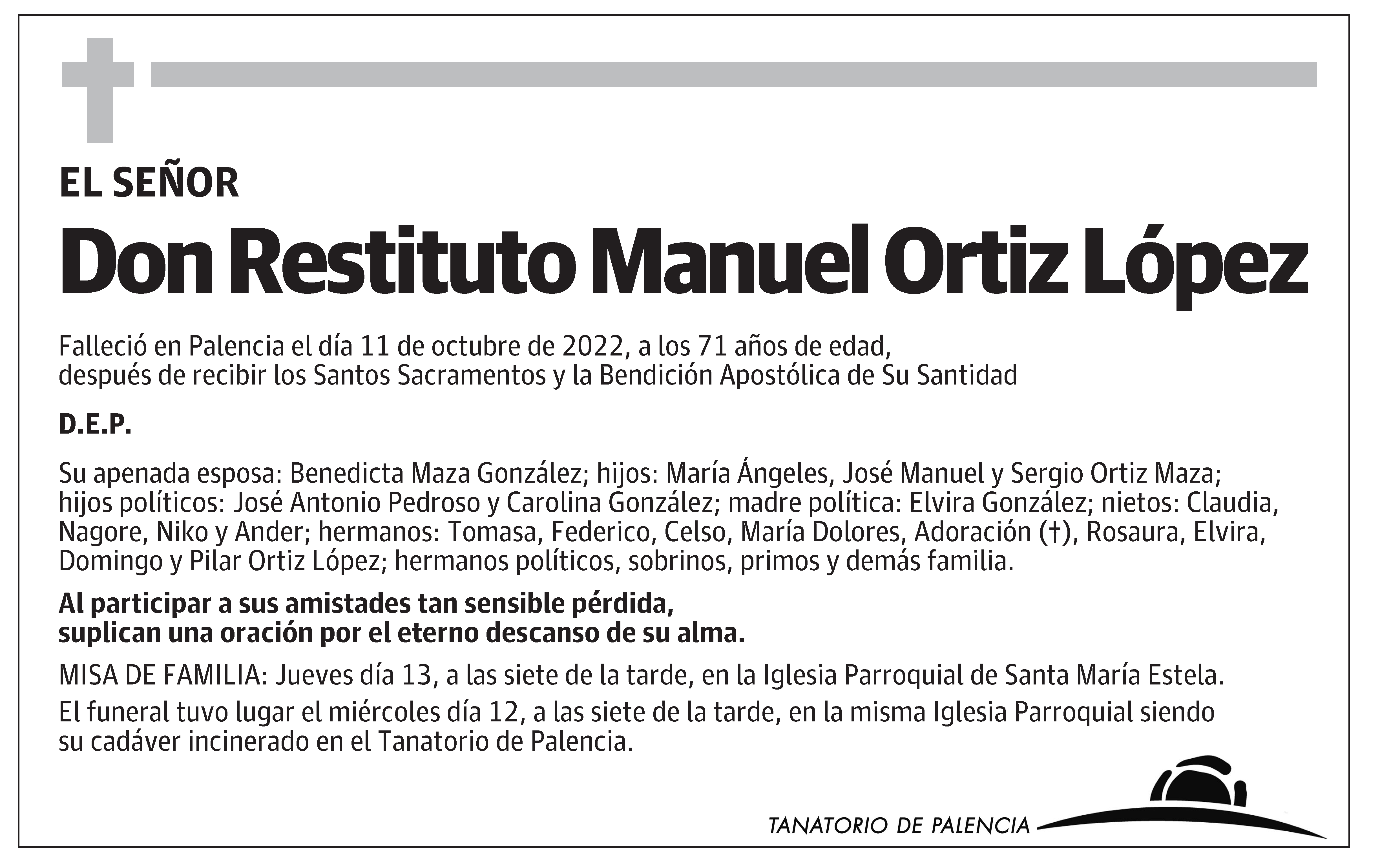Restituto Manuel Ortiz López