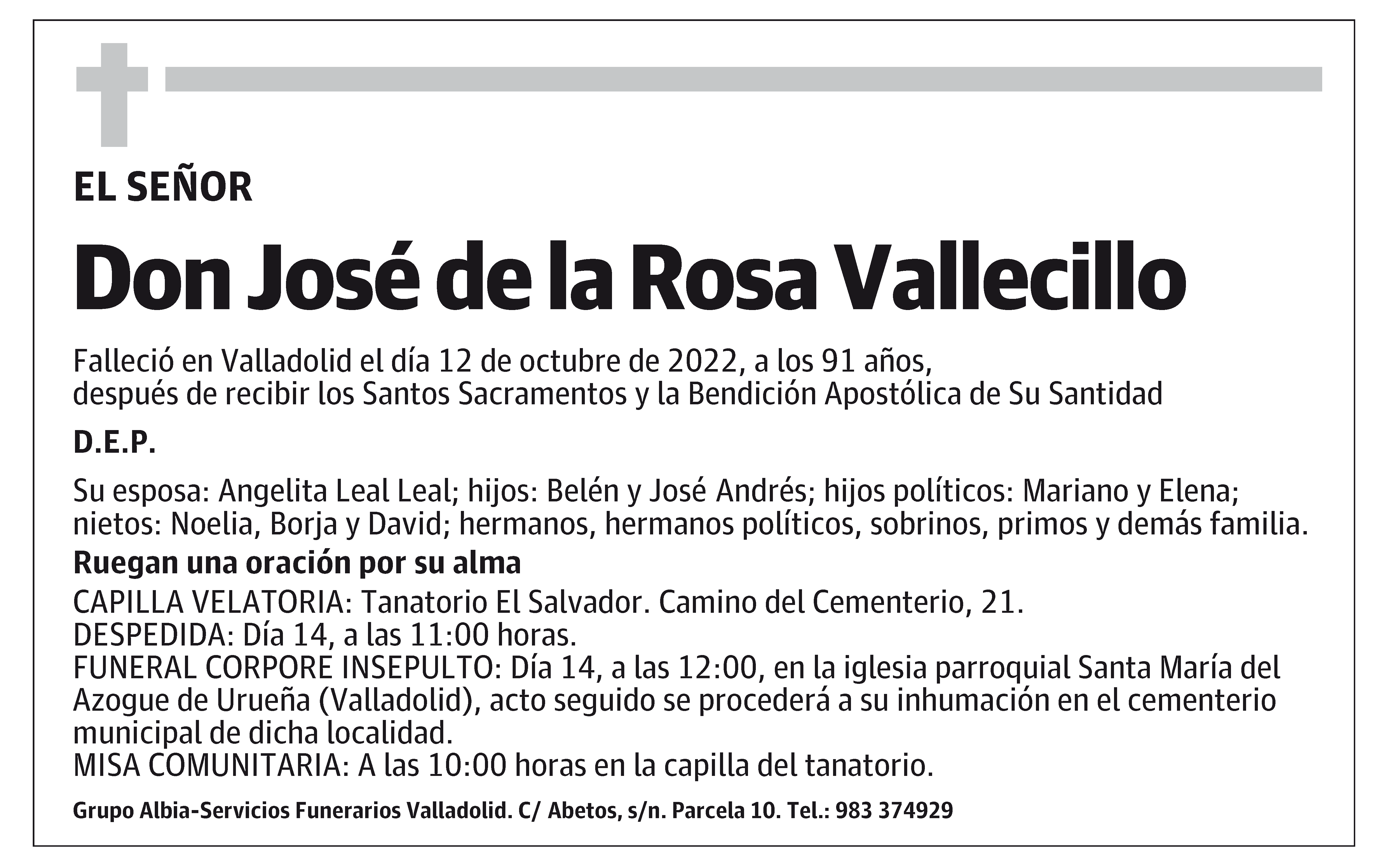 José de la Rosa Vallecillo
