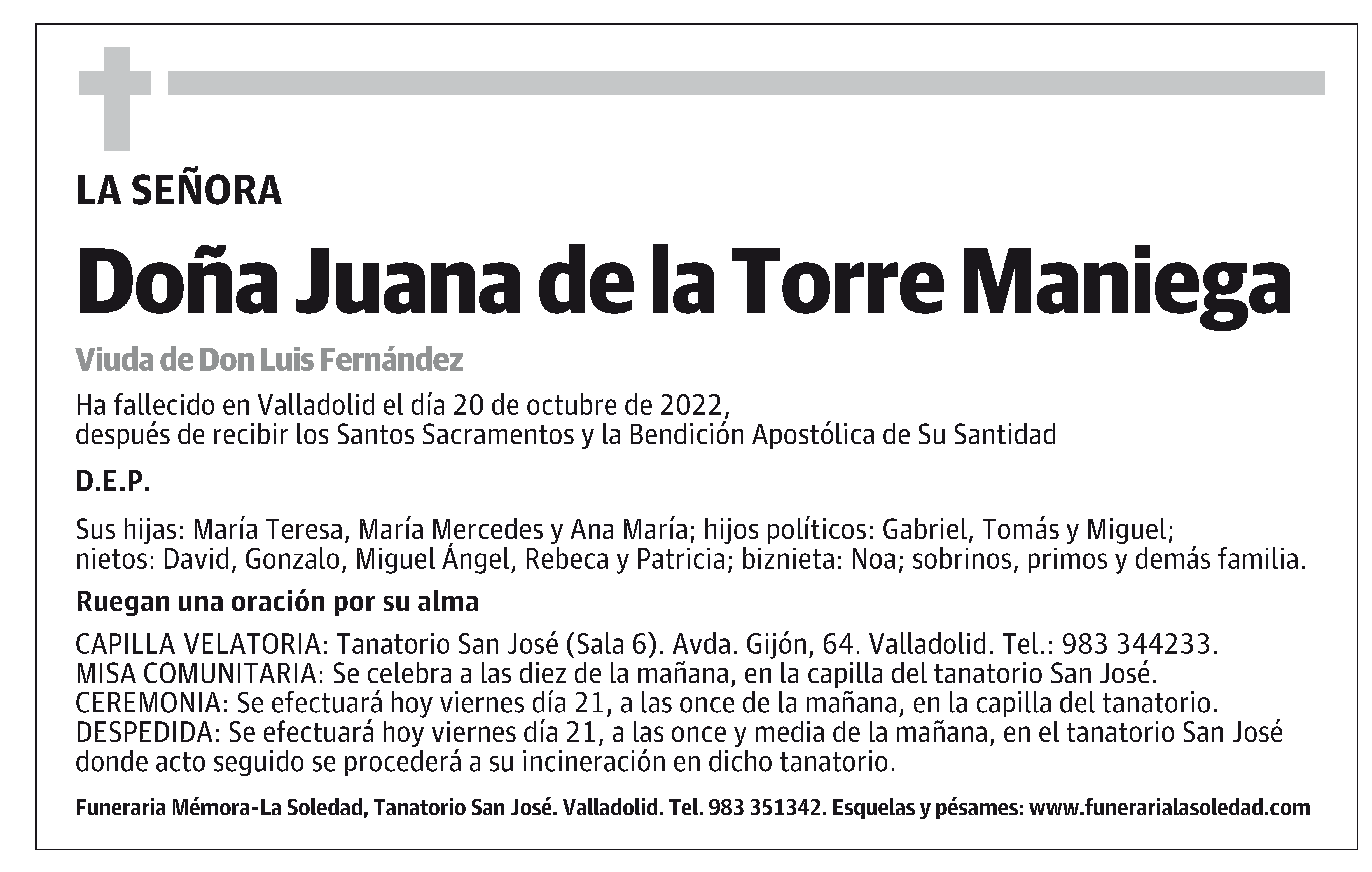 Juana de la Torre Maniega