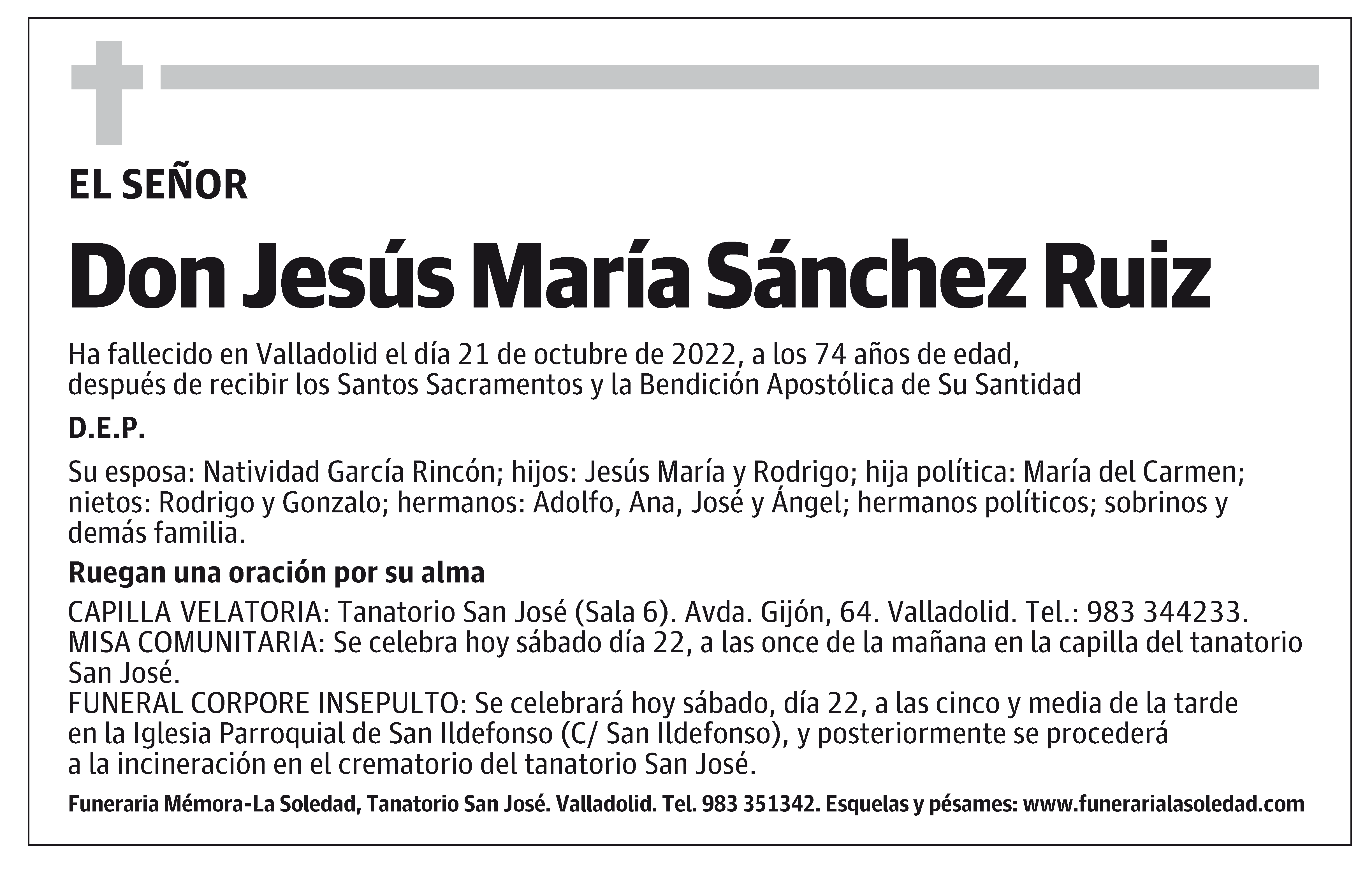 Jesús María Sánchez Ruiz