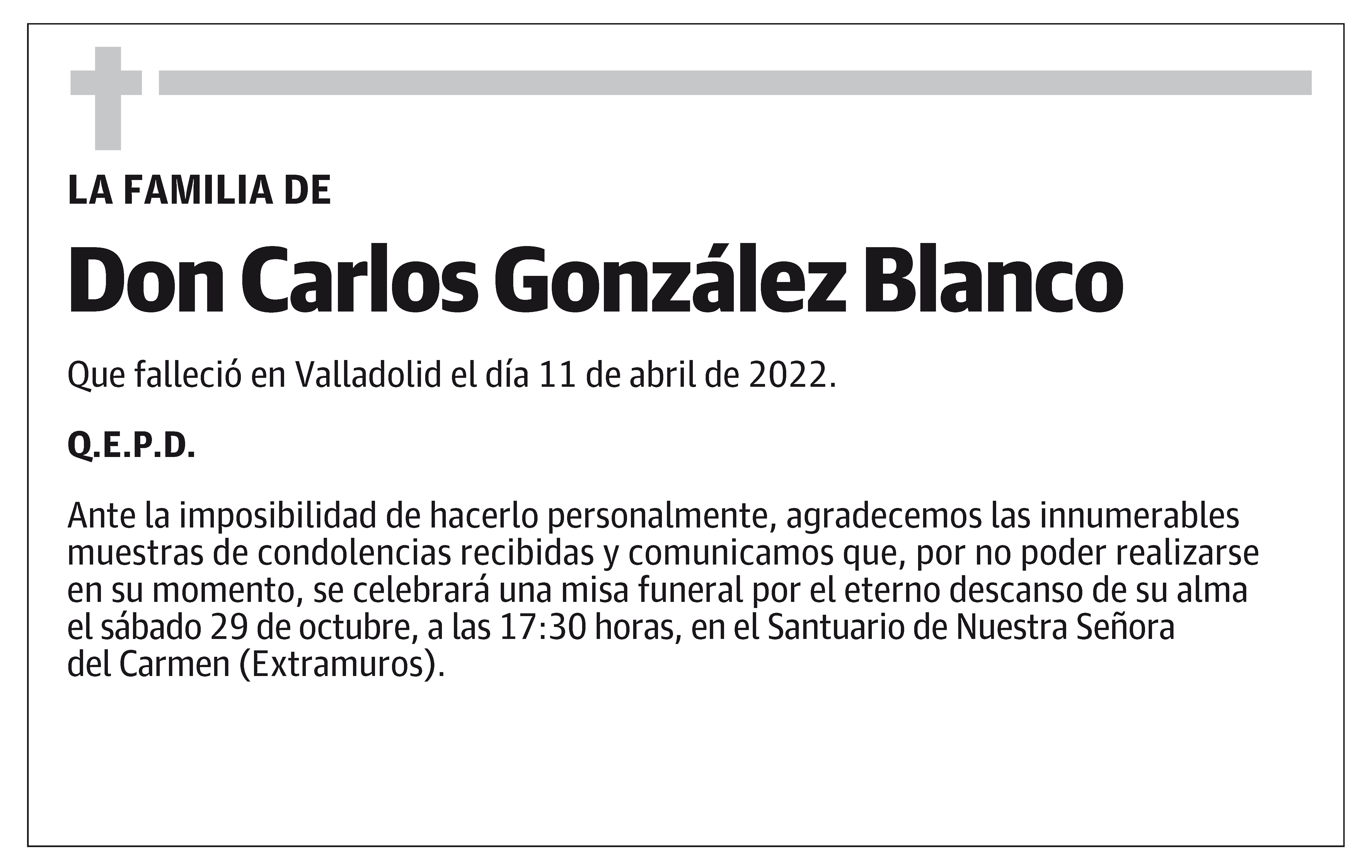 Don Carlos González Blanco